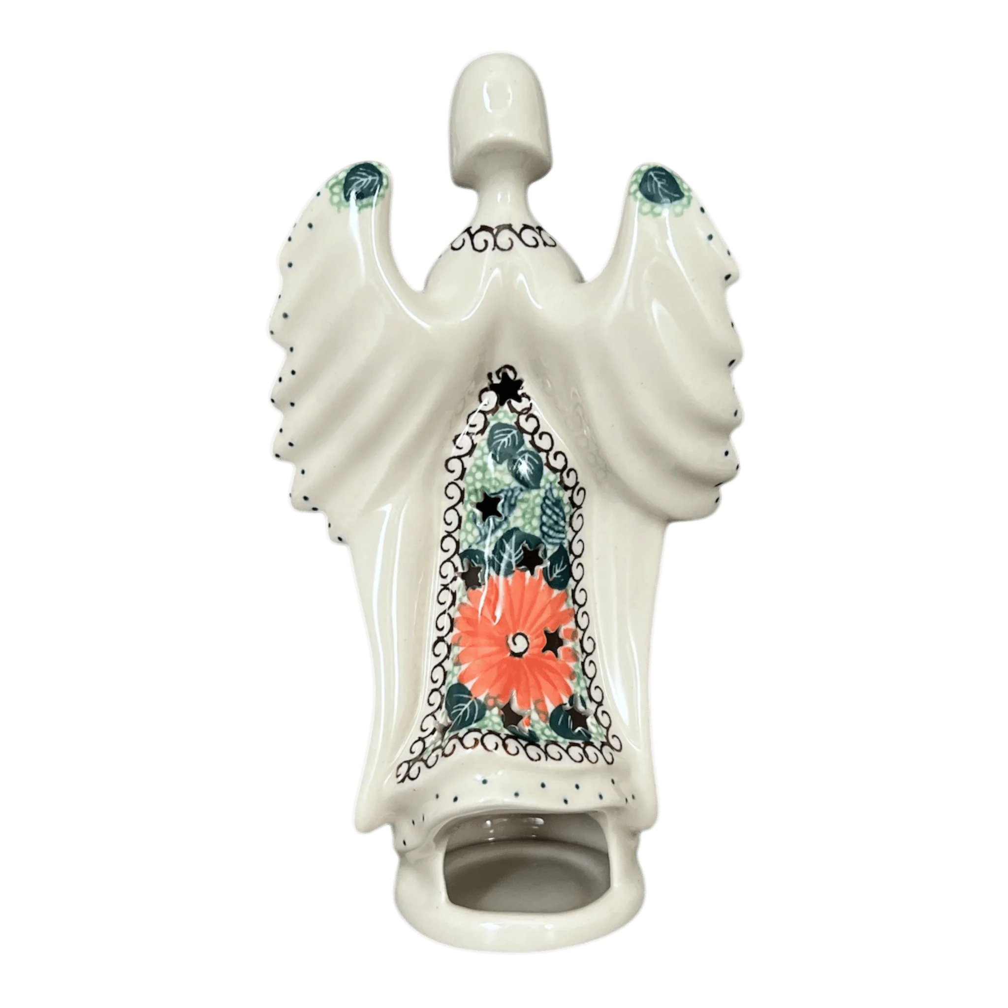 Luminary, Tall Angel, 9" in "Regal Roosters" by Ceramika Artystyczna | AC68-U2617 - Image 3