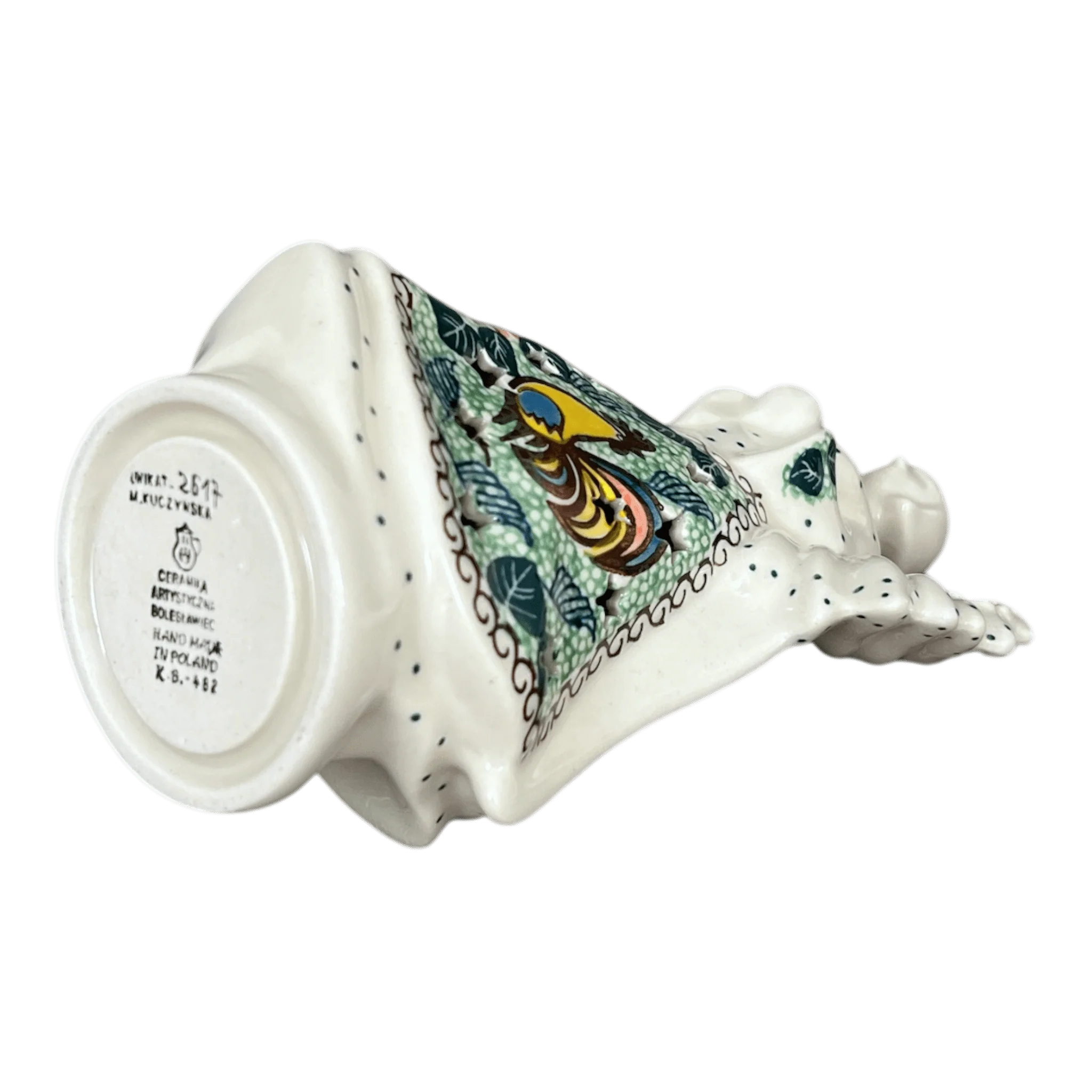 Luminary, Tall Angel, 9" in "Regal Roosters" by Ceramika Artystyczna | AC68-U2617 - Image 4