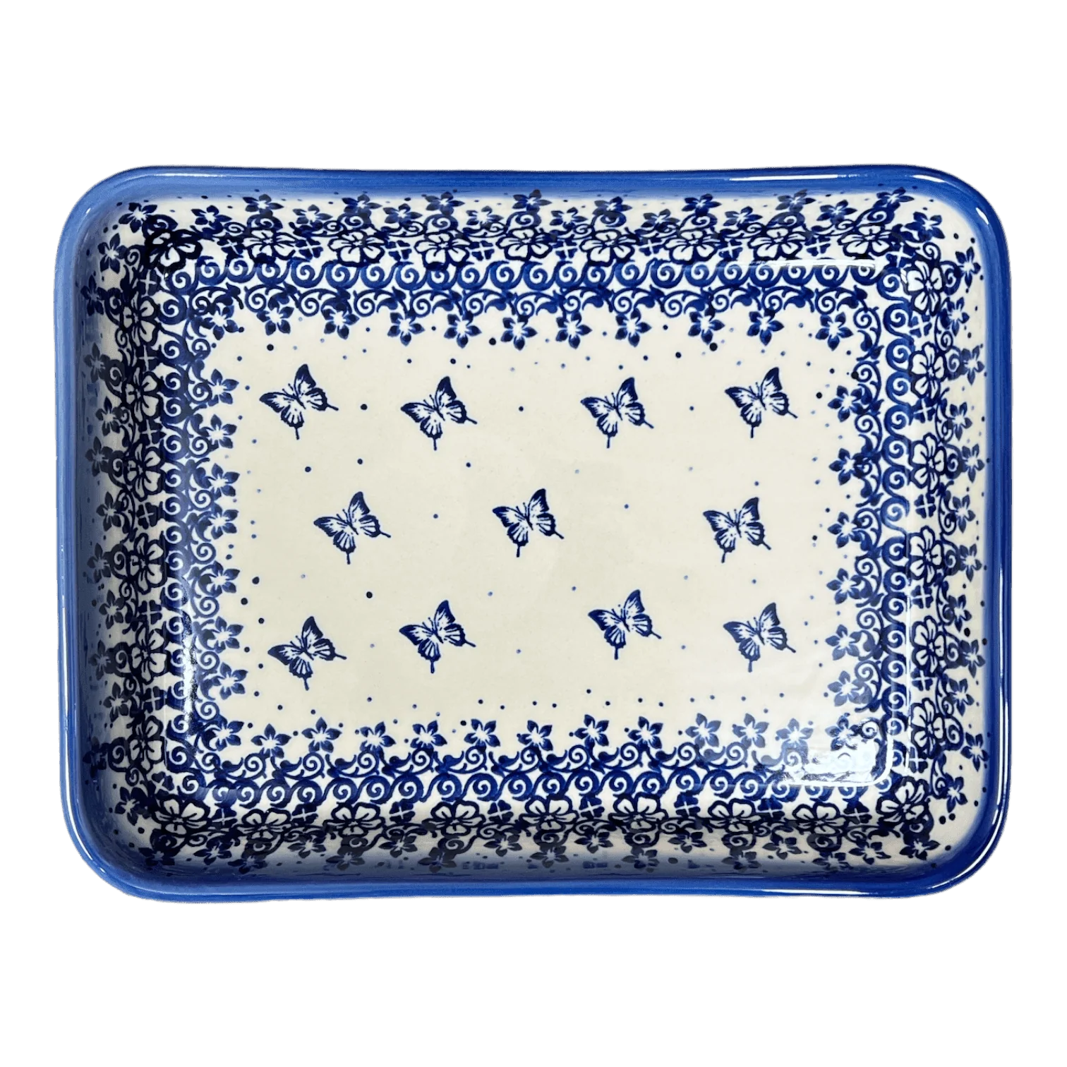 Baker, Rectangular, 9" x 11.5" in "Butterfly Blues" by Andy | NDA127-17 - Image 2