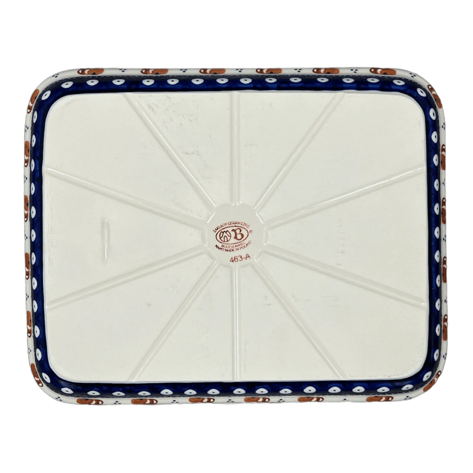Baker, Rectangular, 9" x 11.75" in "Persimmon Dot" by Zaklady | Y371A-D479 - Image 3