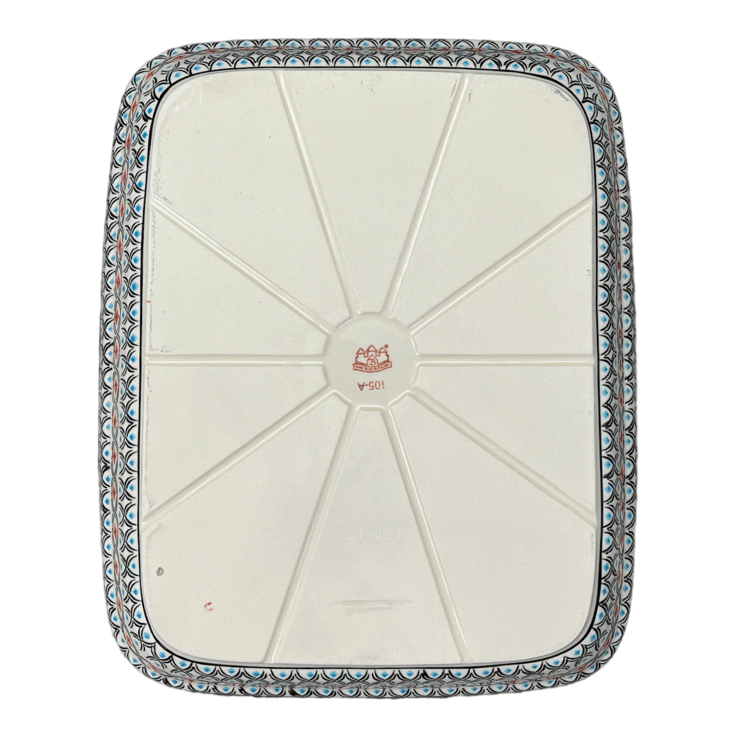 Baker, Rectangular, 10.5" x 13" in "Beaded Turquoise" by Zaklady | Y372A-DU203 - Image 3