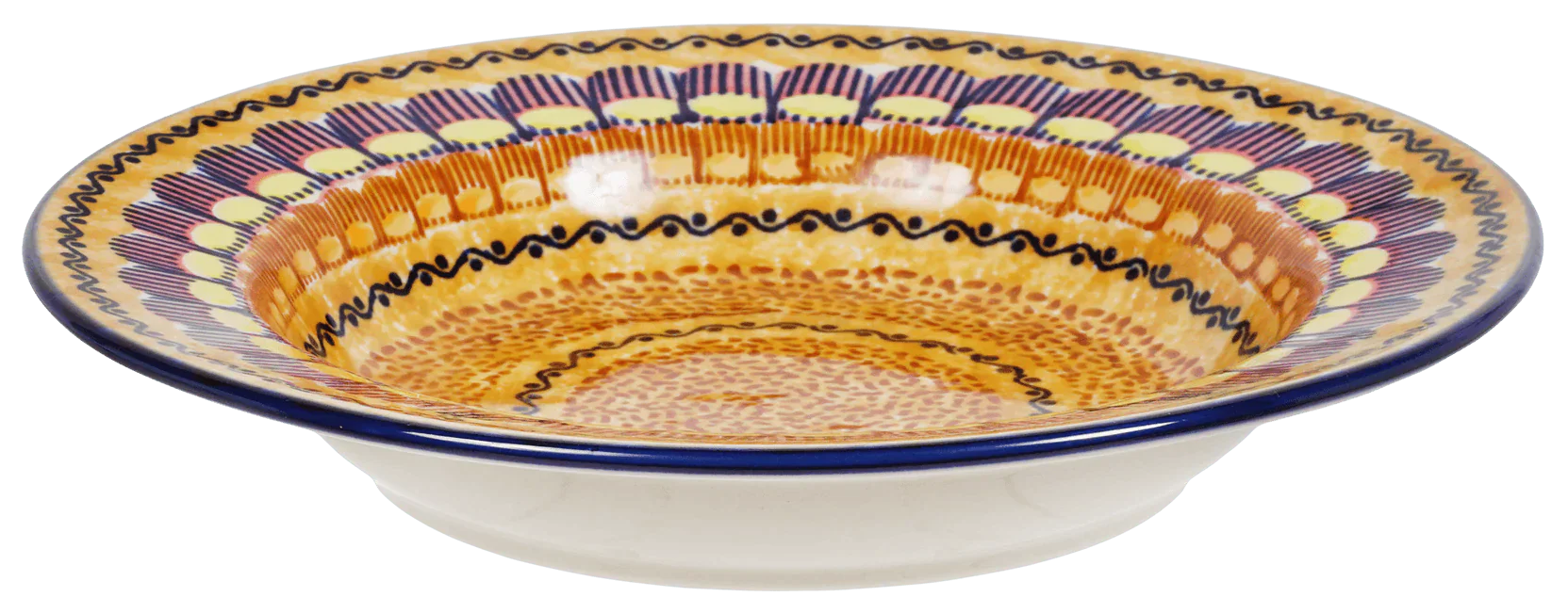 Plate, Round, Soup Plate, 9.25" in "Desert Sunrise" by Manufaktura | T133U-KLJ