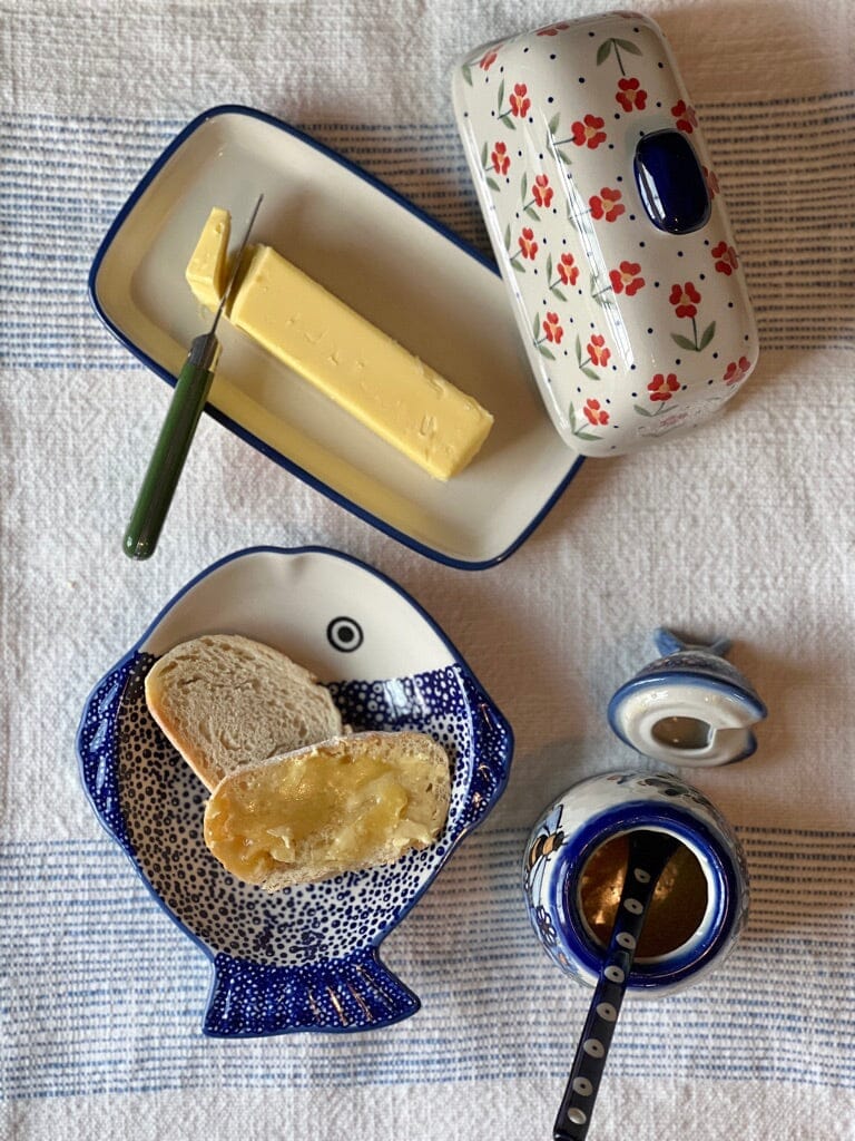 Butter Dish, American, 4" x 7.5" in "Amsterdam" by Manufaktura | M074S-LK - Image 2