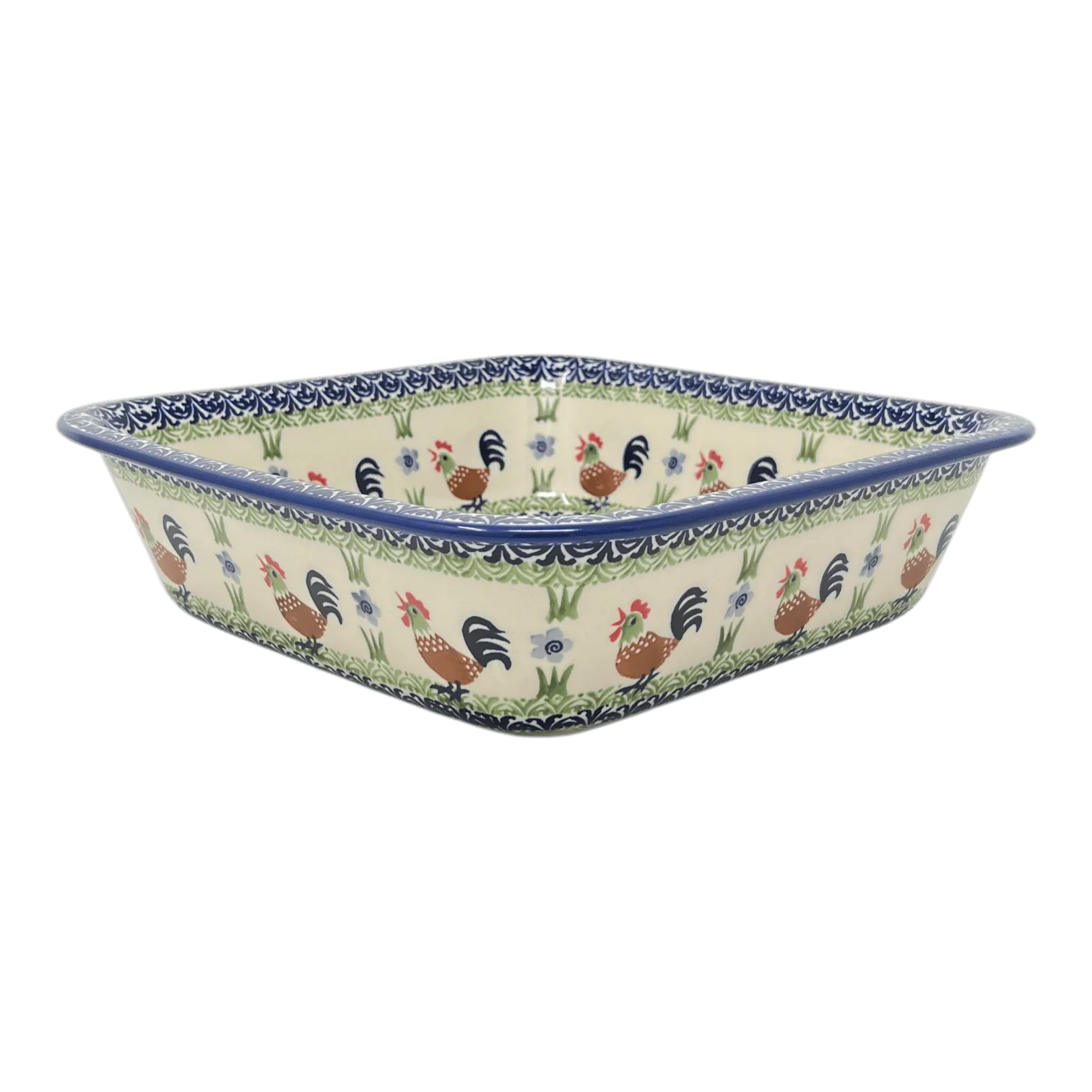 Baker, Square, 11.5" Deep in "Chicken Dance" by Manufaktura | Z149U-P320
