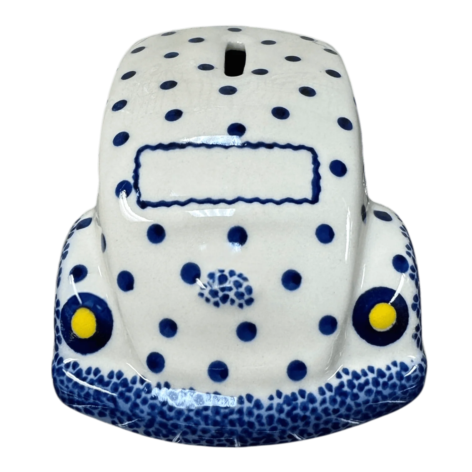 Bank, Beetle, 8.6" x 4.5" in "Dotted Blues" by Galia | GAD20-PG5 - Image 2