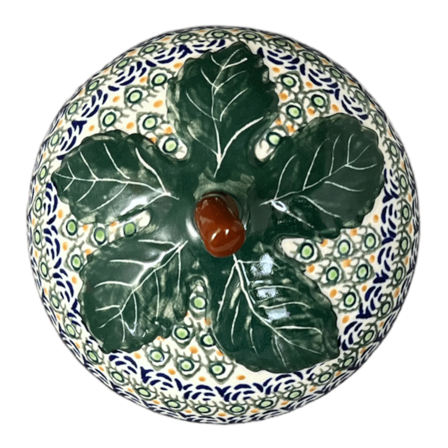 Canister, Strawberry, 8" in "Blue Tulips" by Zaklady | Y1873-ART160 - Image 5
