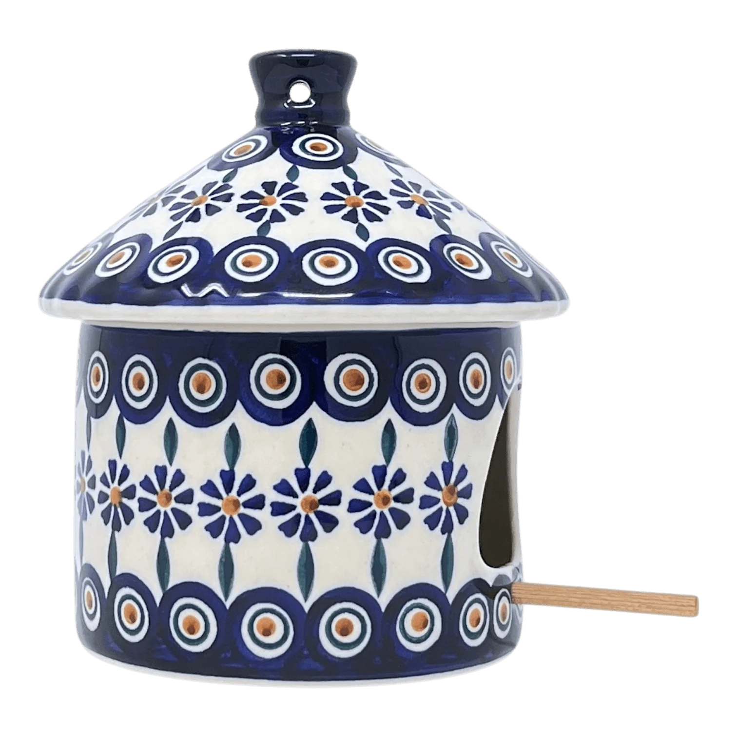 Bird House, 6.5" in "Floral Peacock" by Manufaktura | K125T-54KK - Image 3