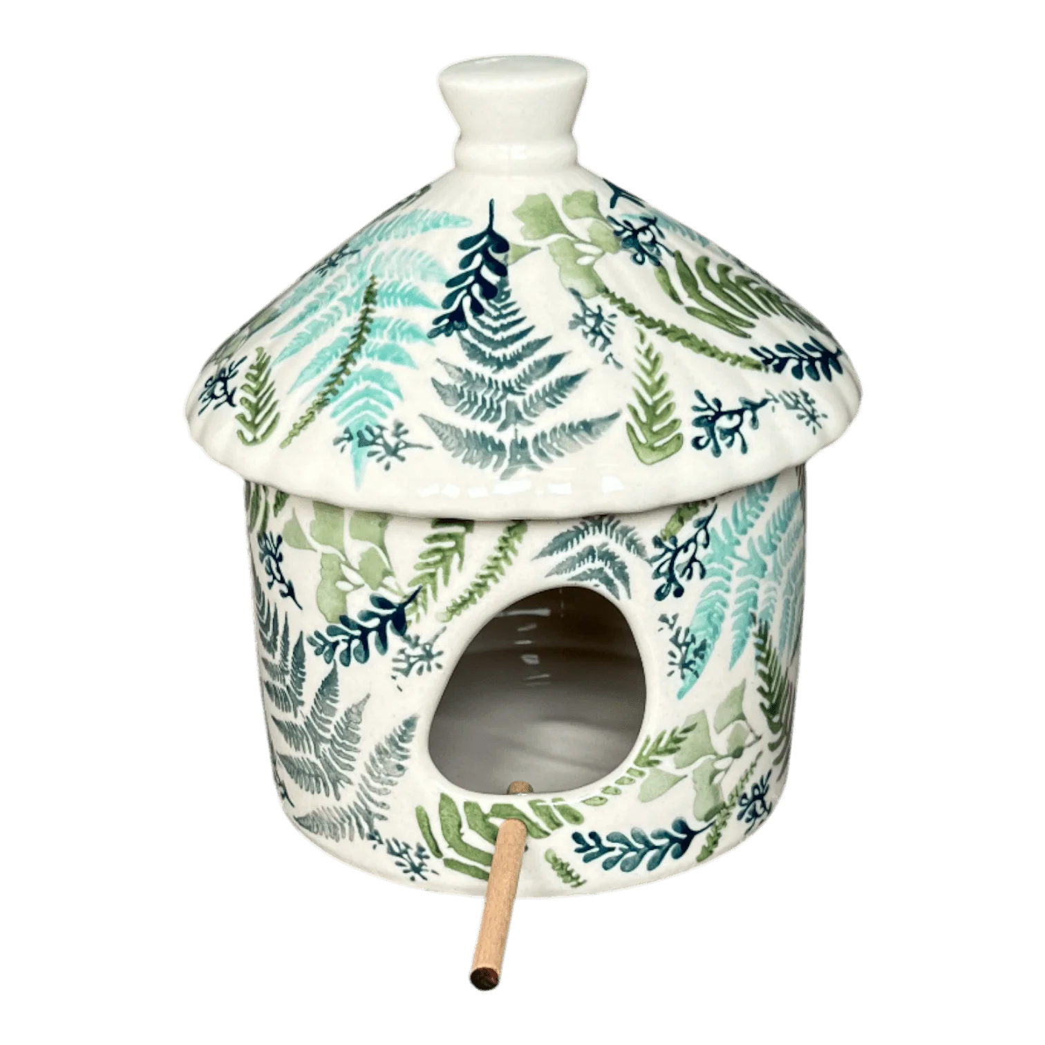 Bird House, 6.5" in "Scattered Ferns" by Manufaktura | K125S-GZ39