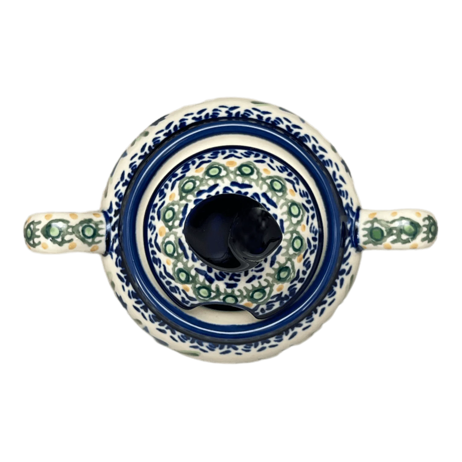 Bowl, Bird, Sugar Bowl, 11 oz in "Blue Tulips" by Zaklady | Y1234-ART160 - Image 3