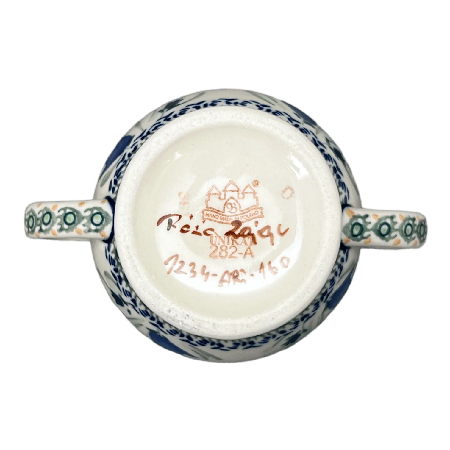 Bowl, Bird, Sugar Bowl, 11 oz in "Blue Tulips" by Zaklady | Y1234-ART160 - Image 5