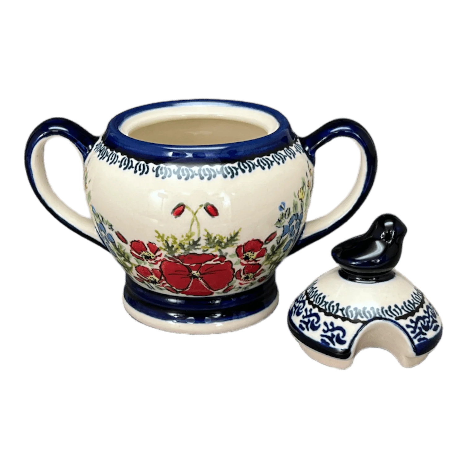 Bowl, Bird, Sugar Bowl, 11 oz in "Floral Crescent" by Zaklady | Y1234-ART237 - Image 5