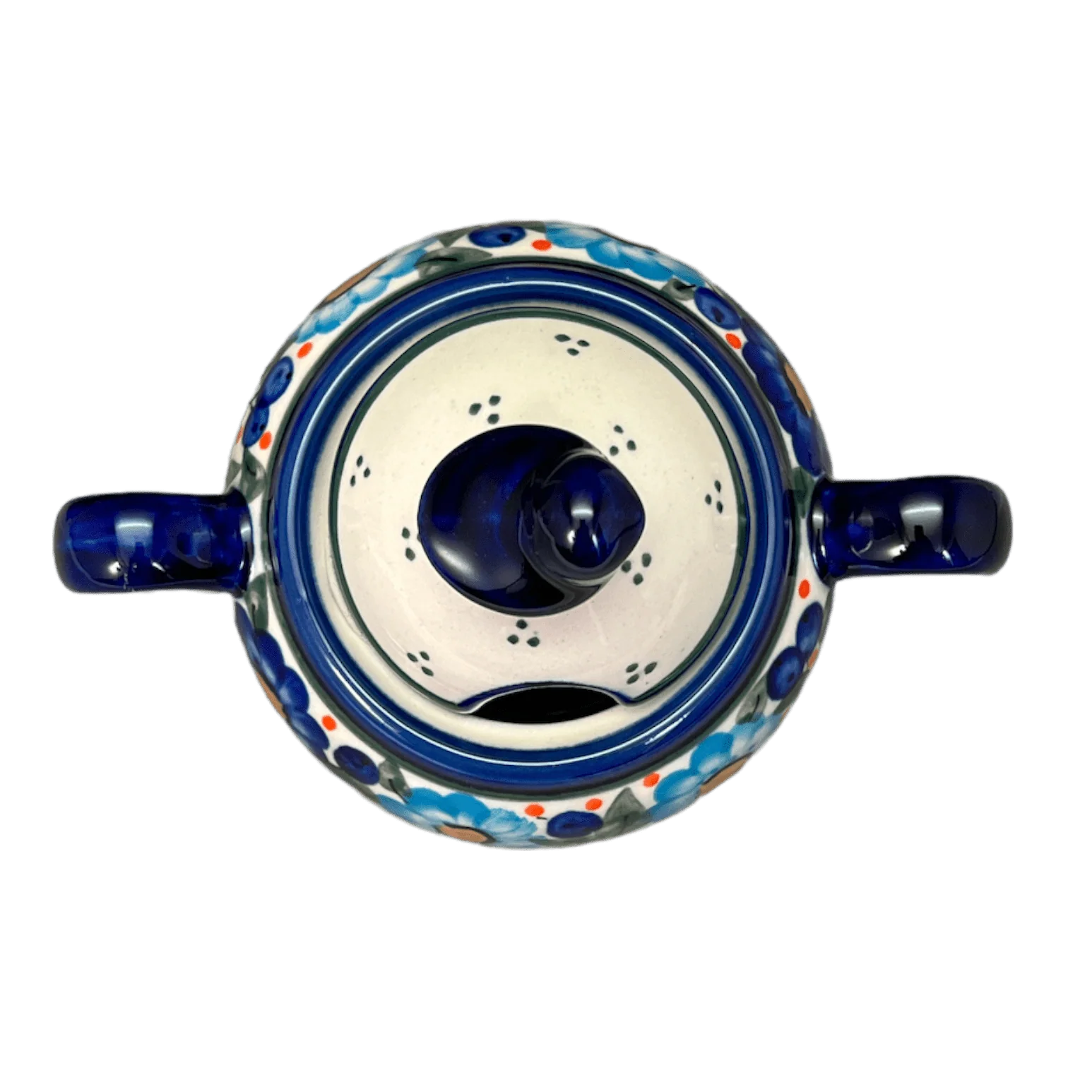 Bowl, Bird, Sugar Bowl, 11 oz in "Garden Party Blues" by Zaklady | Y1234-DU50 - Image 4