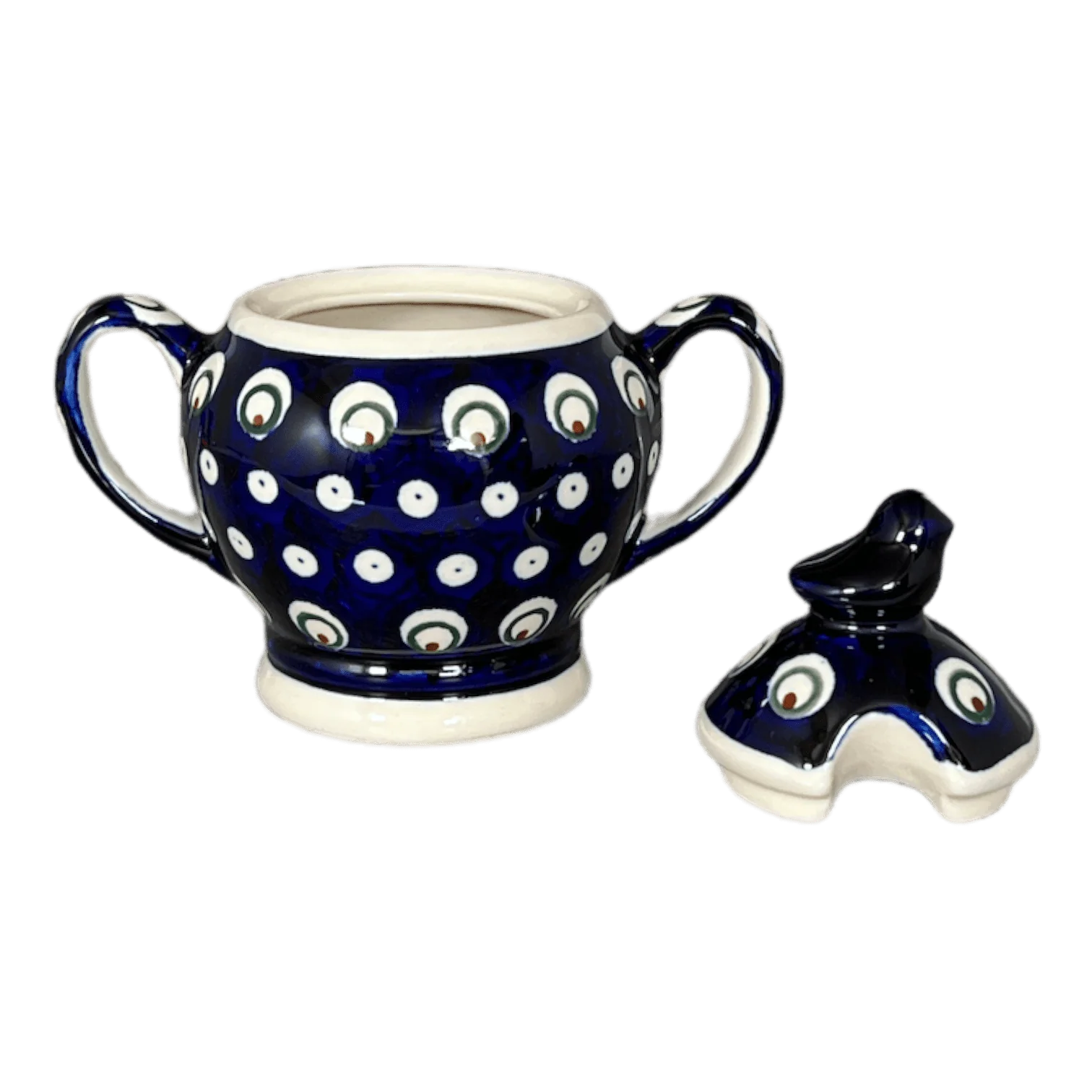 Bowl, Bird, Sugar Bowl, 11 oz in "Peacock Burst" by Zaklady | Y1234-D487 - Image 3