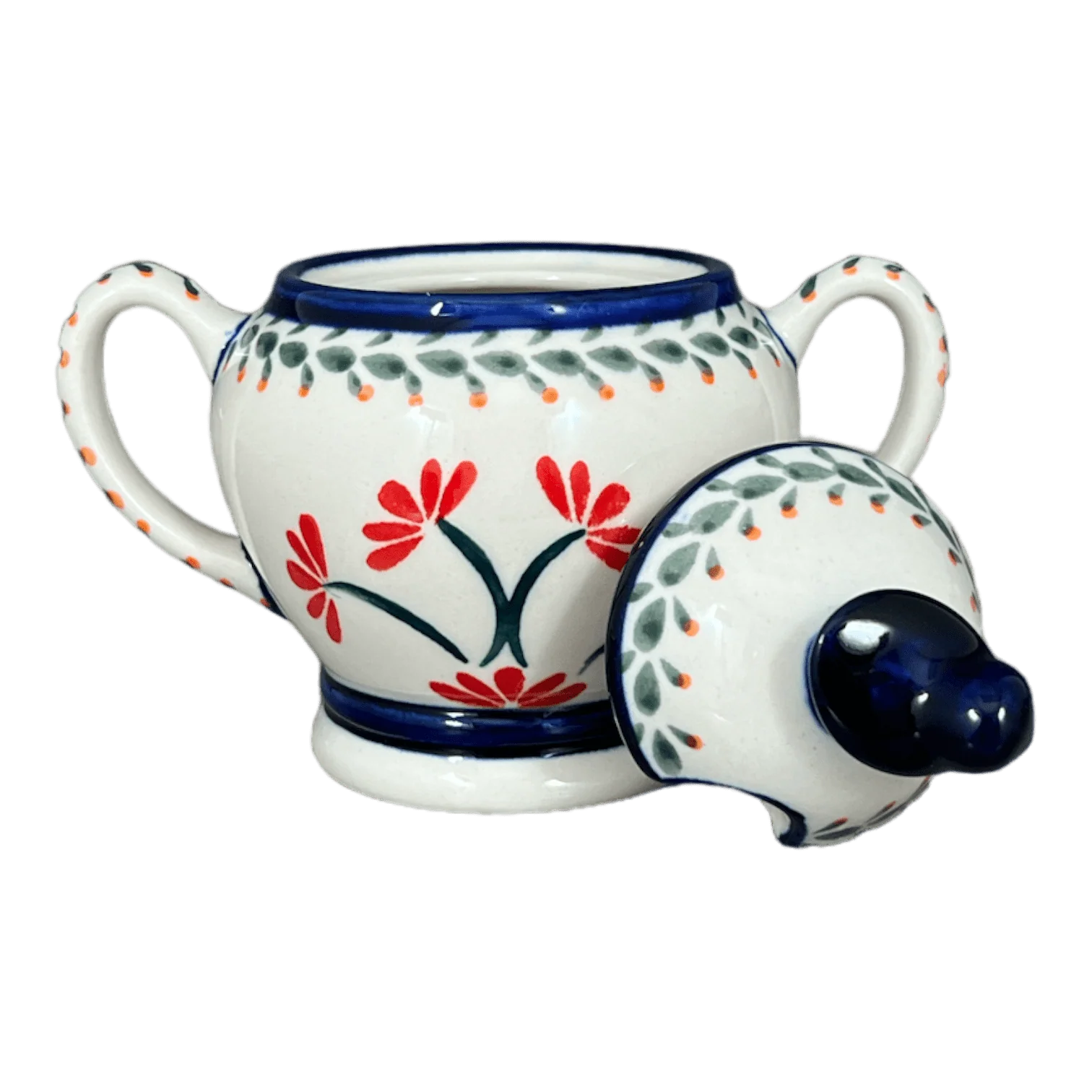 Bowl, Bird, Sugar Bowl, 11 oz in "Scarlet Stitch" by Zaklady | Y1234-A1158A - Image 3