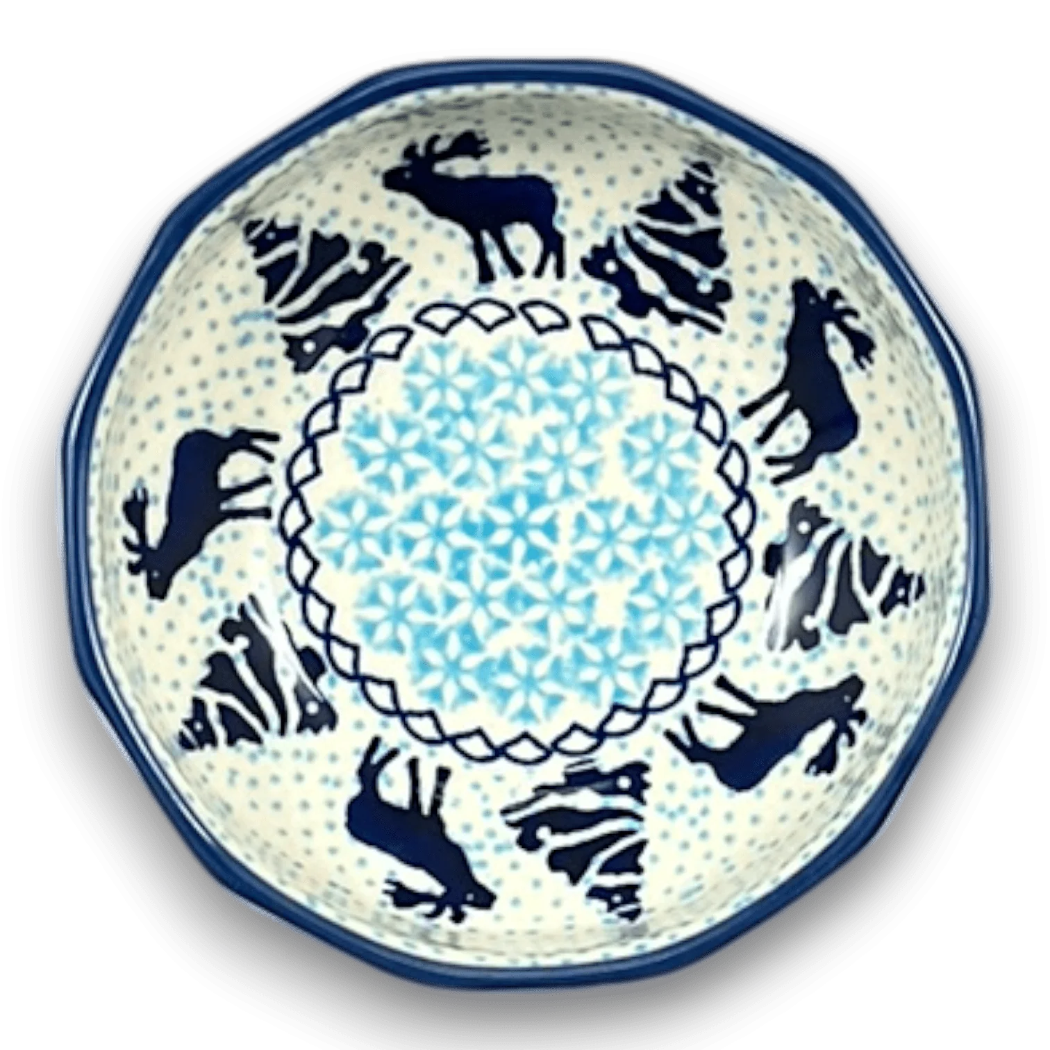 Bowl, Multiangular, 5" in "Peaceful Season" by Manufaktura | M058T-JG24