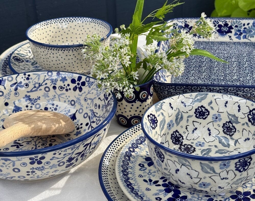 Bowl, Round, 5.5" in "Blue Polish Garden" by Manufaktura | M083S-JZ46 - Image 2