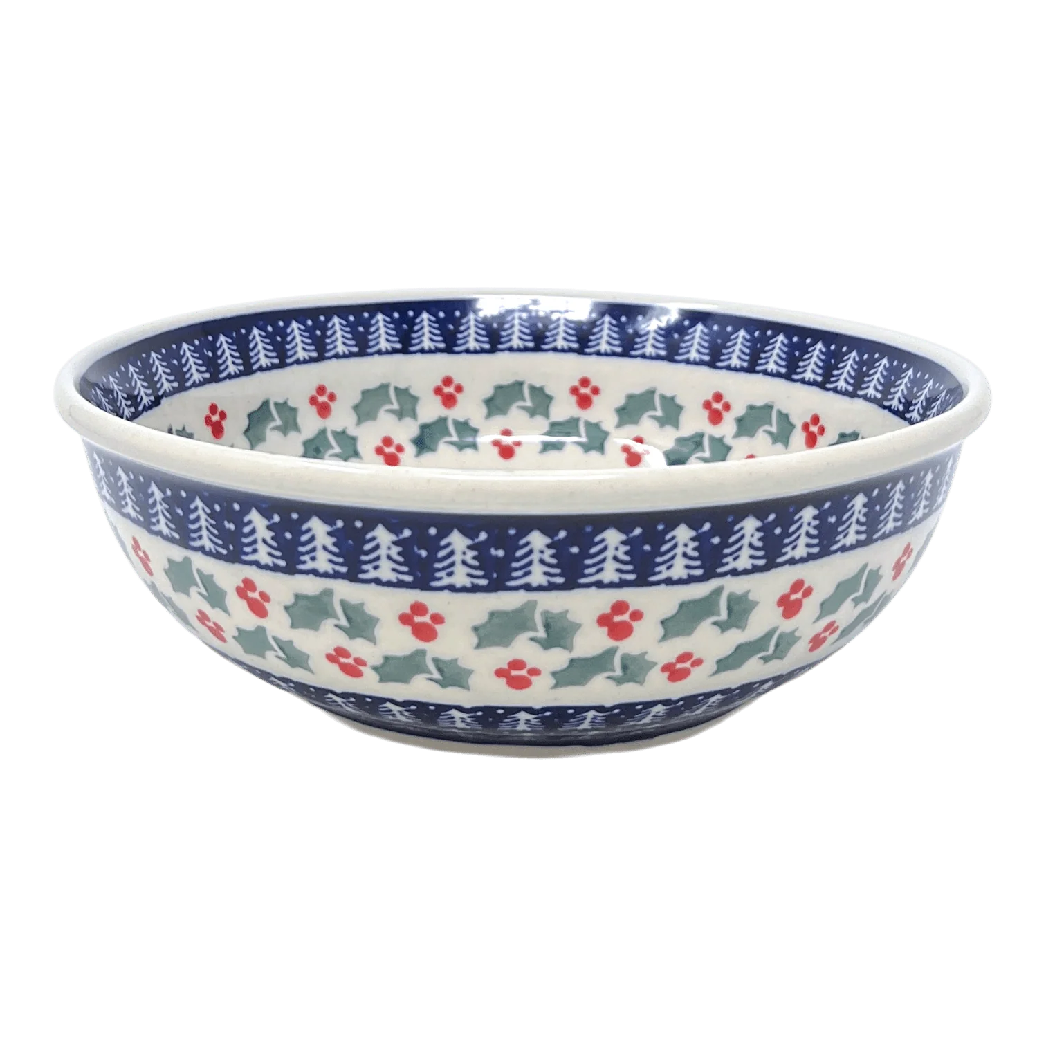 Bowl, Round, 8.5" in "Holiday Cheer" by Manufaktura | M135T-NOS2