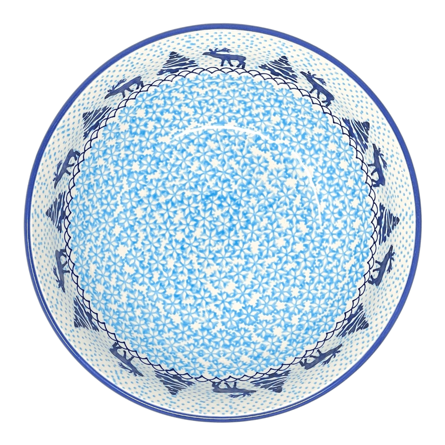 Bowl, Round, 8.5" in "Peaceful Season" by Manufaktura | M135T-JG24 - Image 2