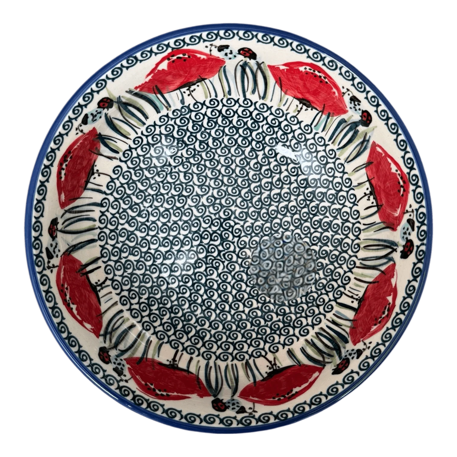 Bowl, Round, 8.5" in "Poppy Paradise" by Manufaktura | M135S-PD01 - Image 3