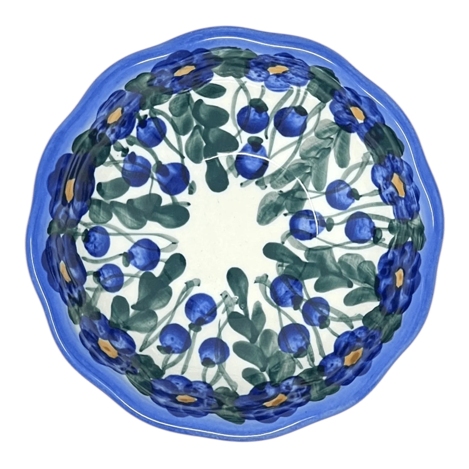 Bowl, Round, Blossom, 5" in "Blue Cascade" by Andy | NDA268-A31 - Image 2