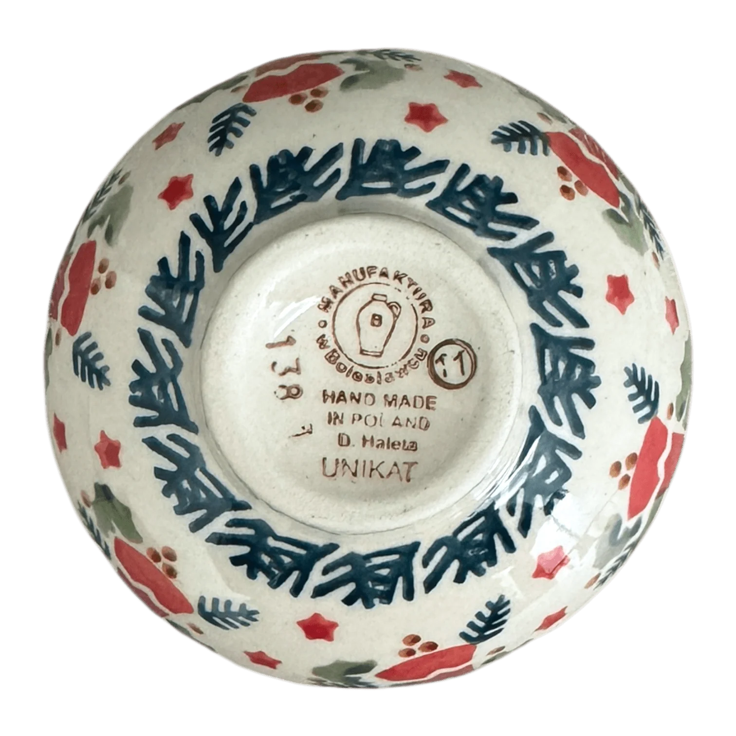 Bowl, Round, Dipping, 4.25" in "Evergreen Bells" by Manufaktura | M153U-PZDG - Image 3