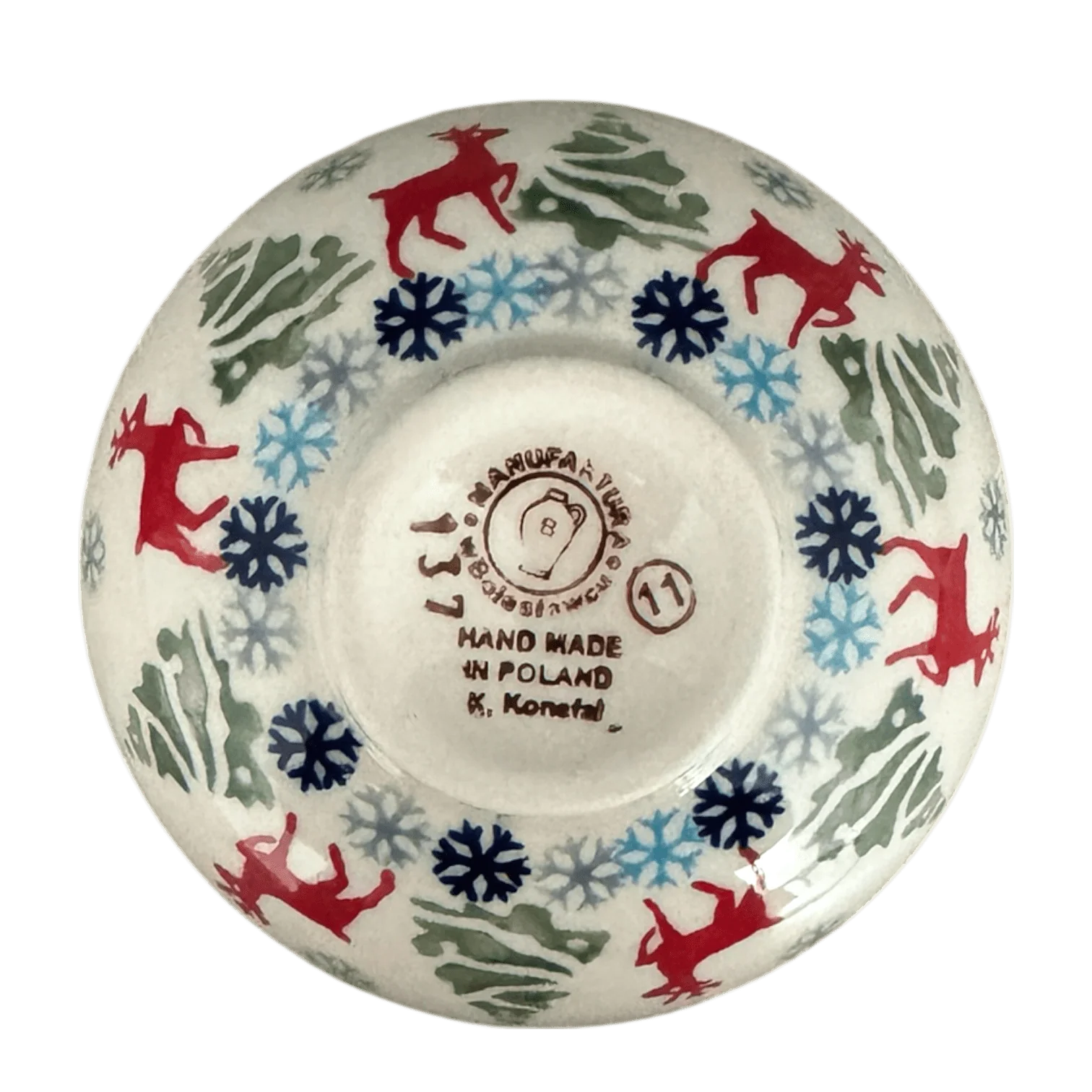 Bowl, Round, Dipping, 4.25" in "Reindeer Games" by Manufaktura | M153T-BL07 - Image 3