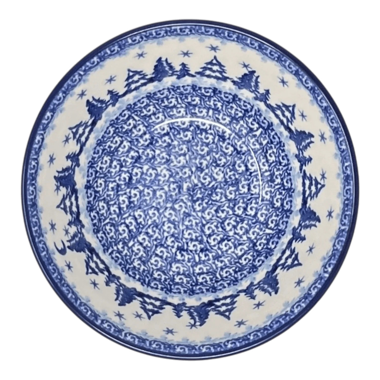 Bowl, Round, Kitchen, 6.75" in "Winter Skies" by Ceramika Artystyczna | A058-2826X - Image 2