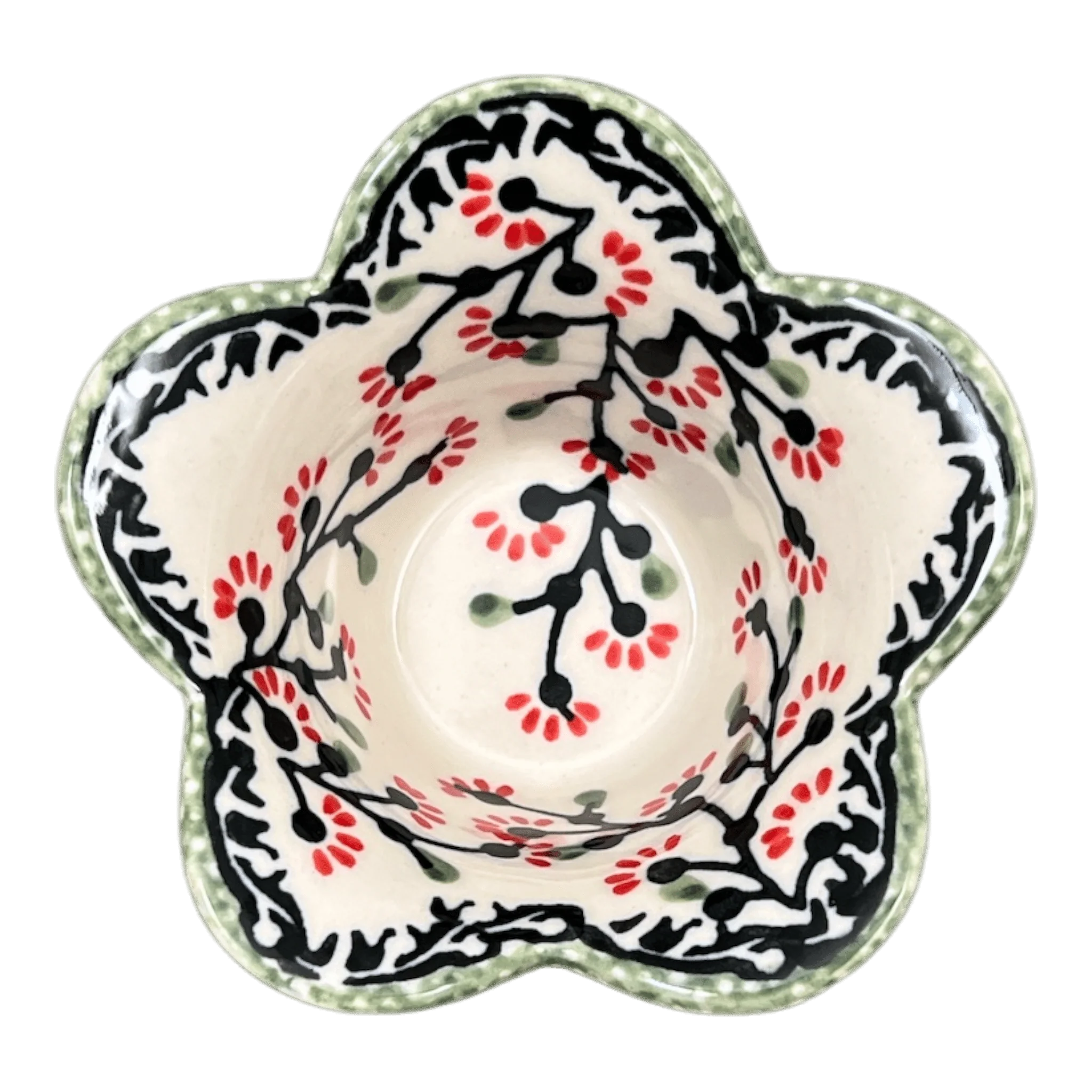 Bowl, Scalloped, 2" in "Cherry Blossoms" by Manufaktura | P206S-DPGJ - Image 2
