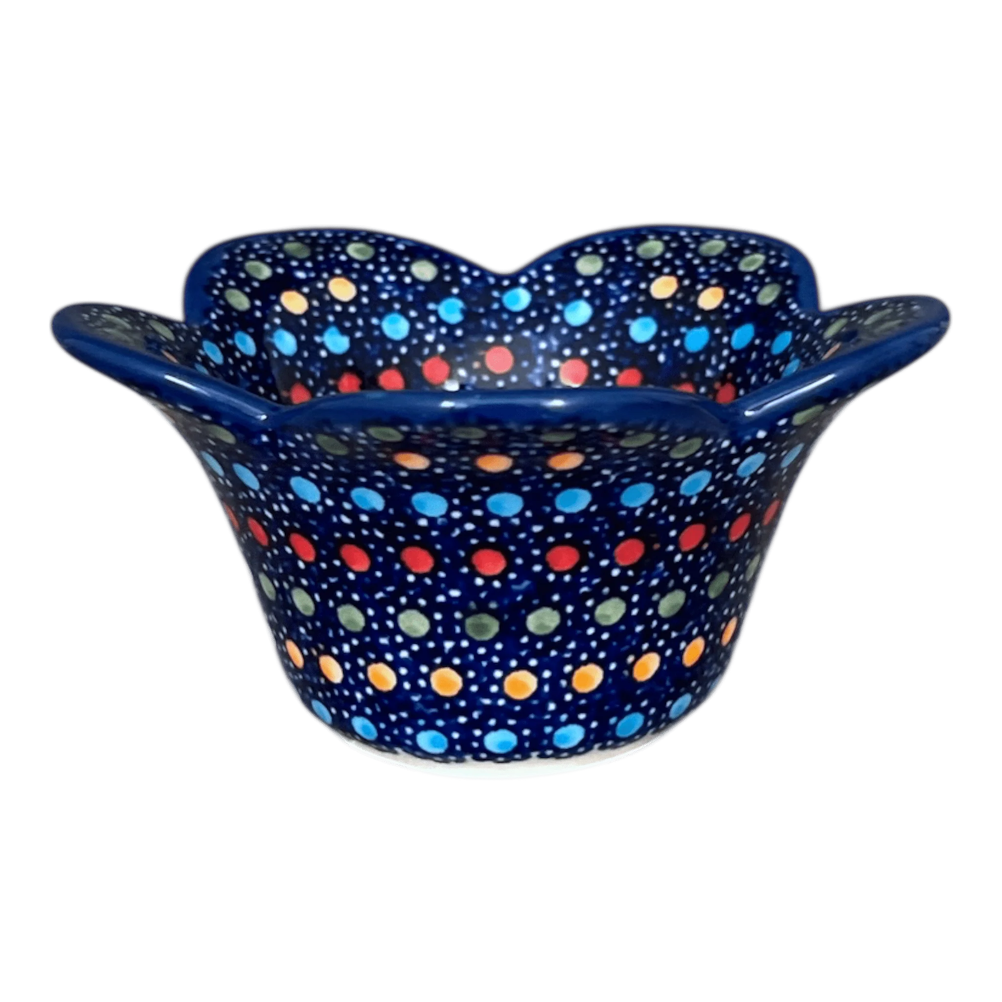 Bowl, Scalloped, 2" in "Neon Lights" by Manufaktura | P206S-IZ20