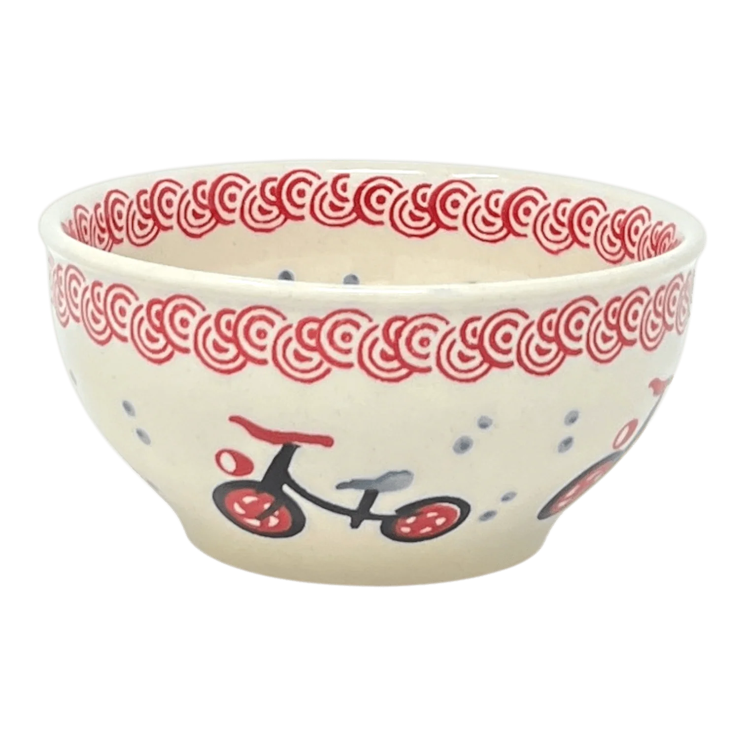 Bowl, Round, Tapered, 5.25" in "Bike Ride" by Manufaktura | M052T-DROW