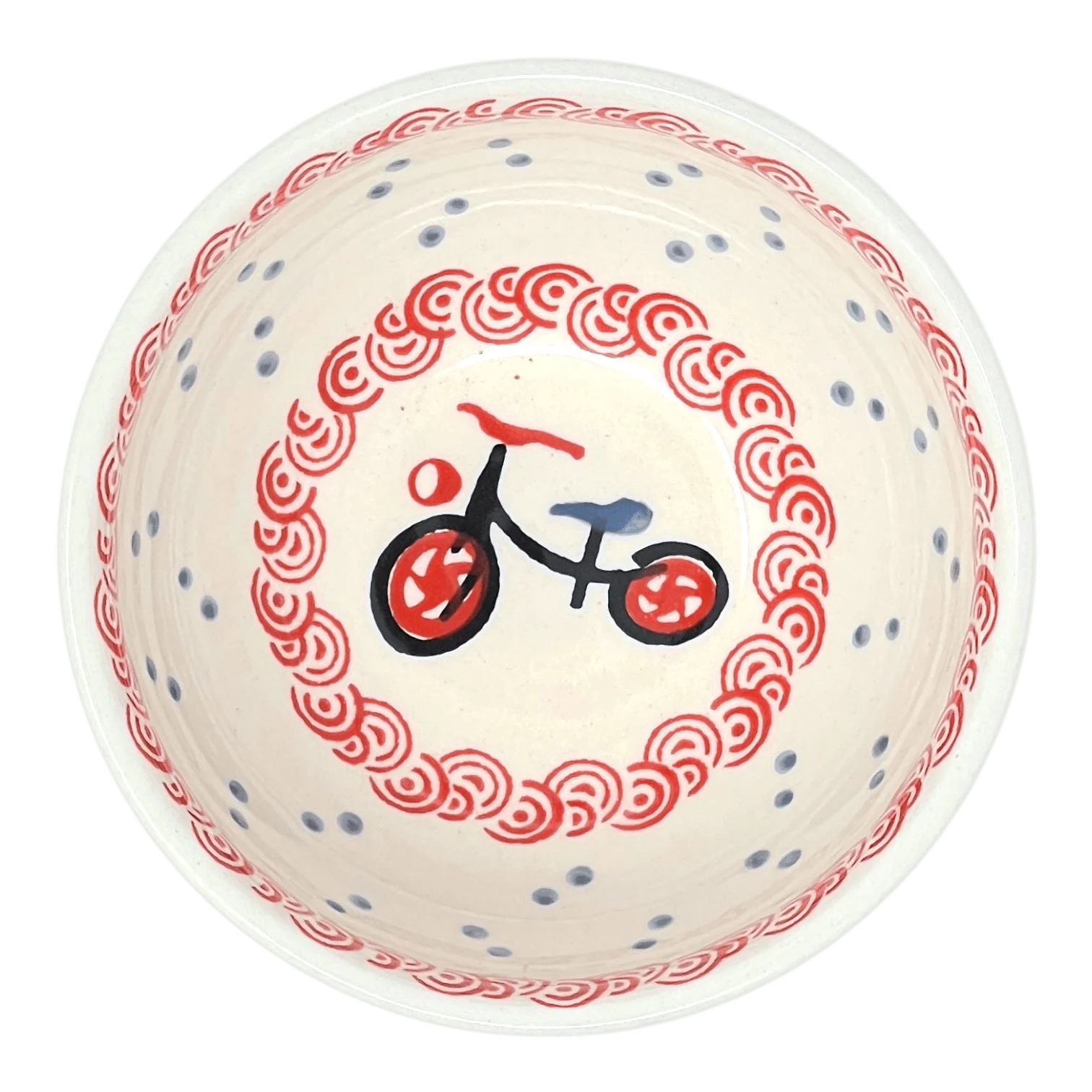 Bowl, Round, Tapered, 5.25" in "Bike Ride" by Manufaktura | M052T-DROW - Image 2