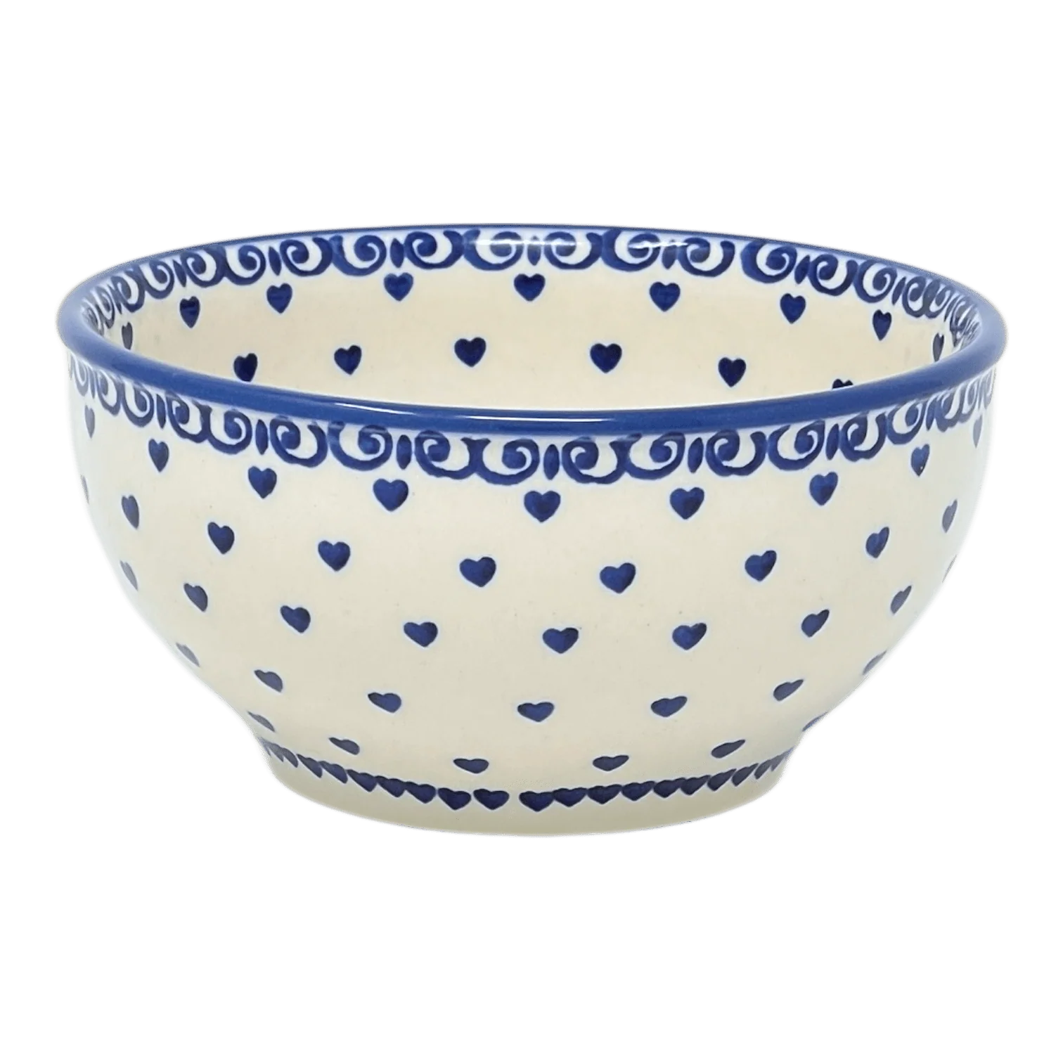 Bowl, Round, Tapered, 5.25" in "Heartfelt Blue" by Manufaktura | M052T-PS02