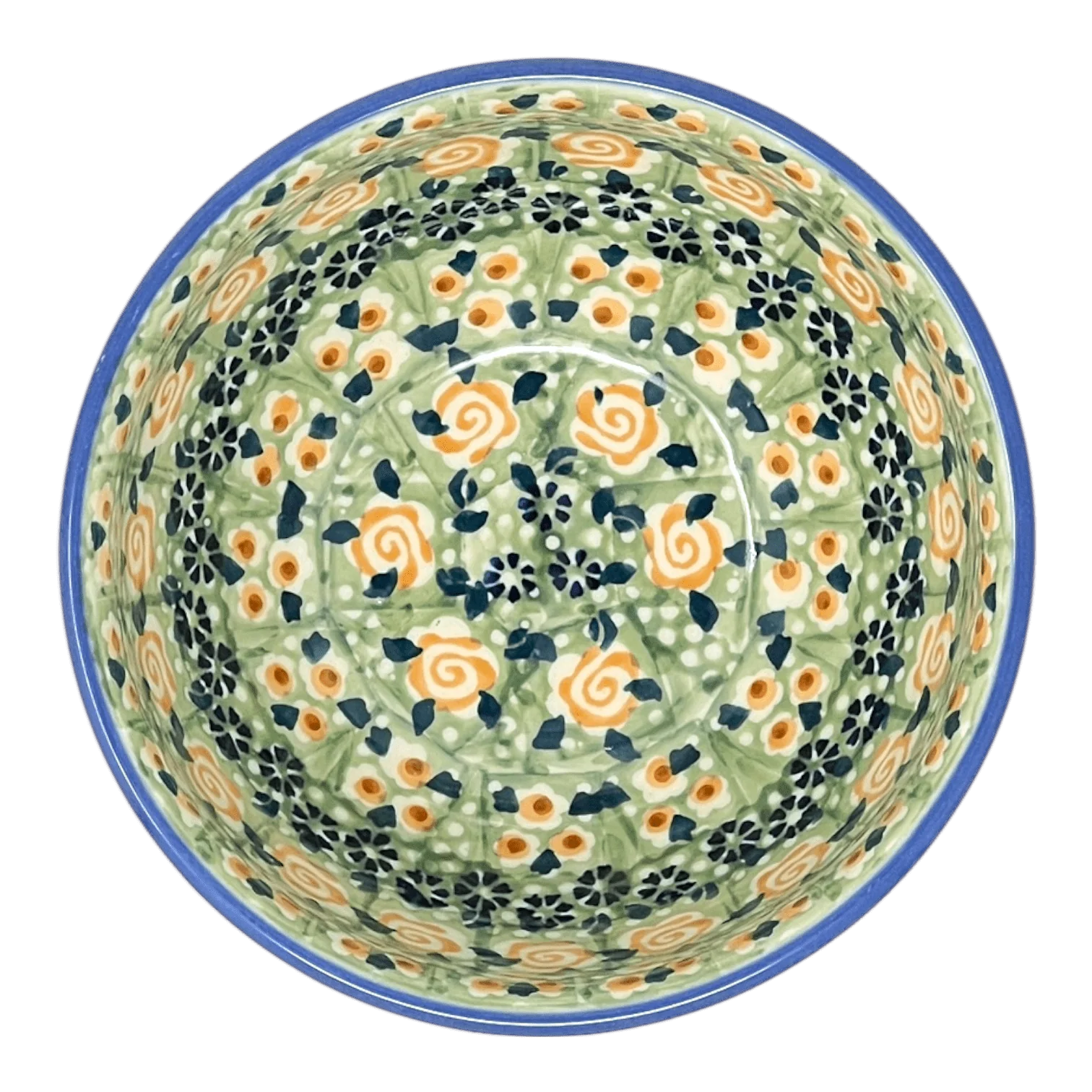 Bowl, Round, Tapered, 5.25" in "Perennial Garden" by Manufaktura | M052S-LM - Image 2