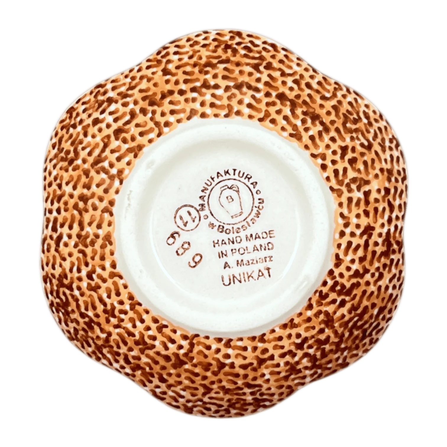 Bowl, Scalloped, Shallow, 4.25", (P205) in "Desert Sunrise" by Manufaktura | P205U-KLJ - Image 4