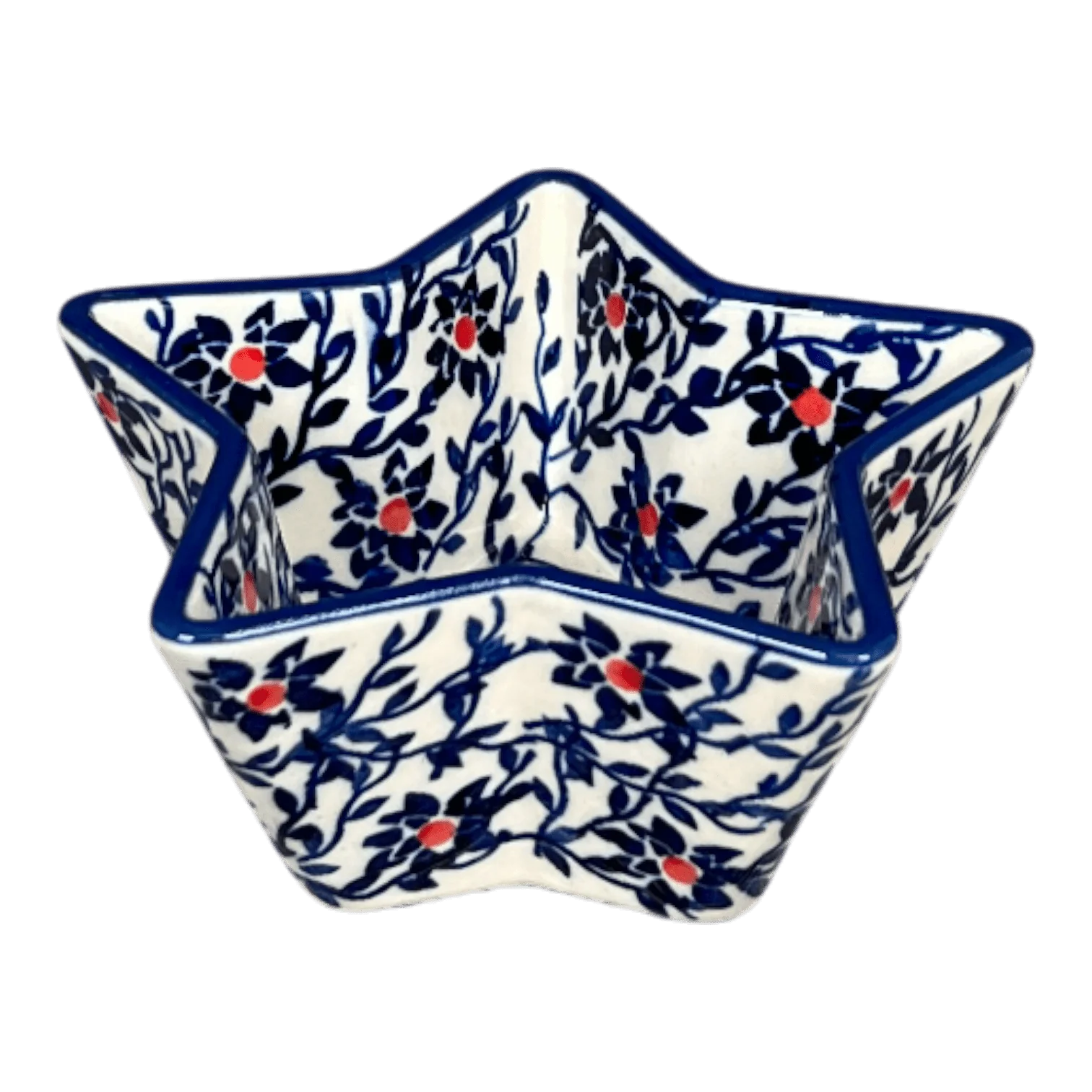 Bowl, Star-Shaped, Small in "Blue Canopy" by Manufaktura | M046U-IS04 - Image 4