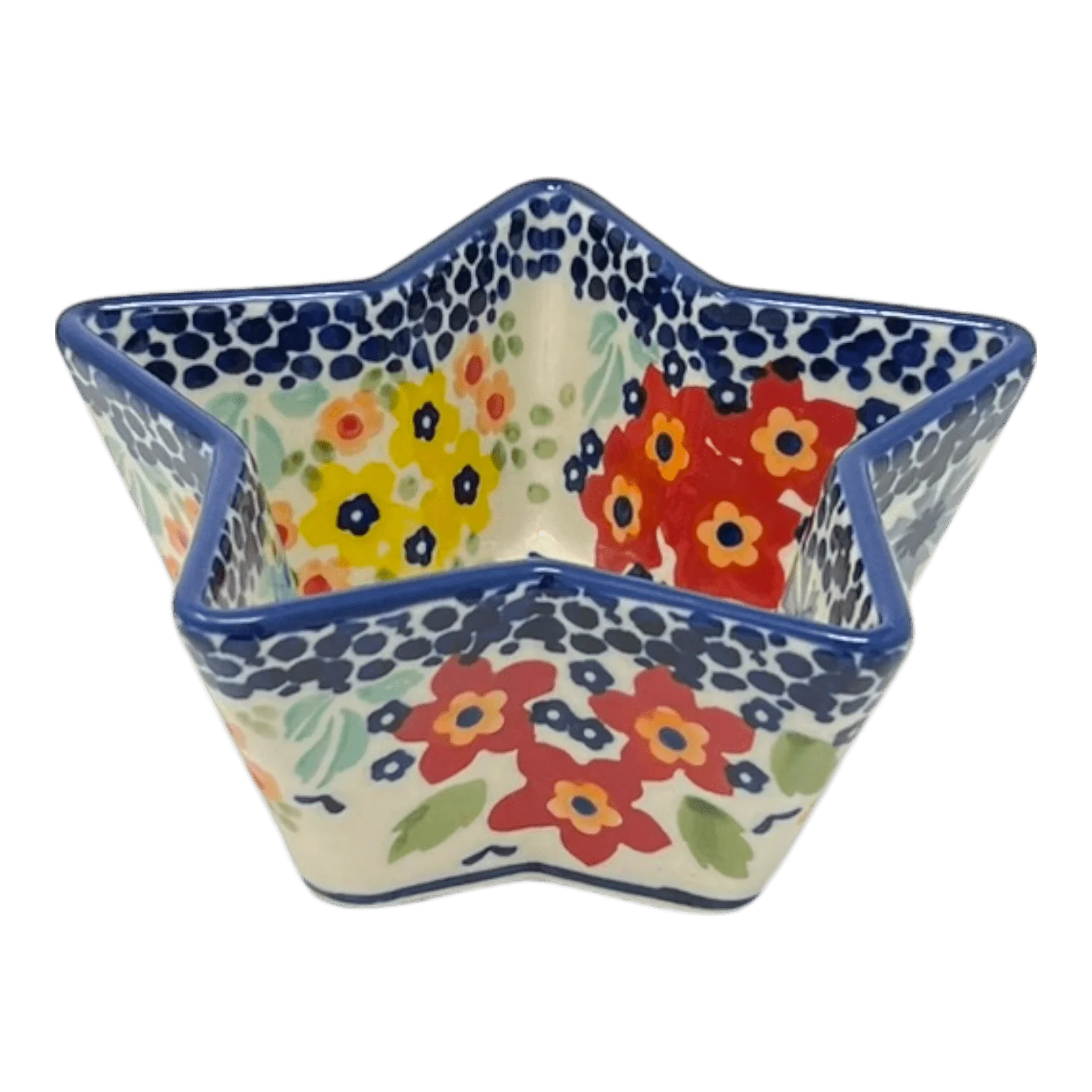Bowl, Star-Shaped, Small in "Brilliant Garden" by Manufaktura | M046S-DPLW - Image 4