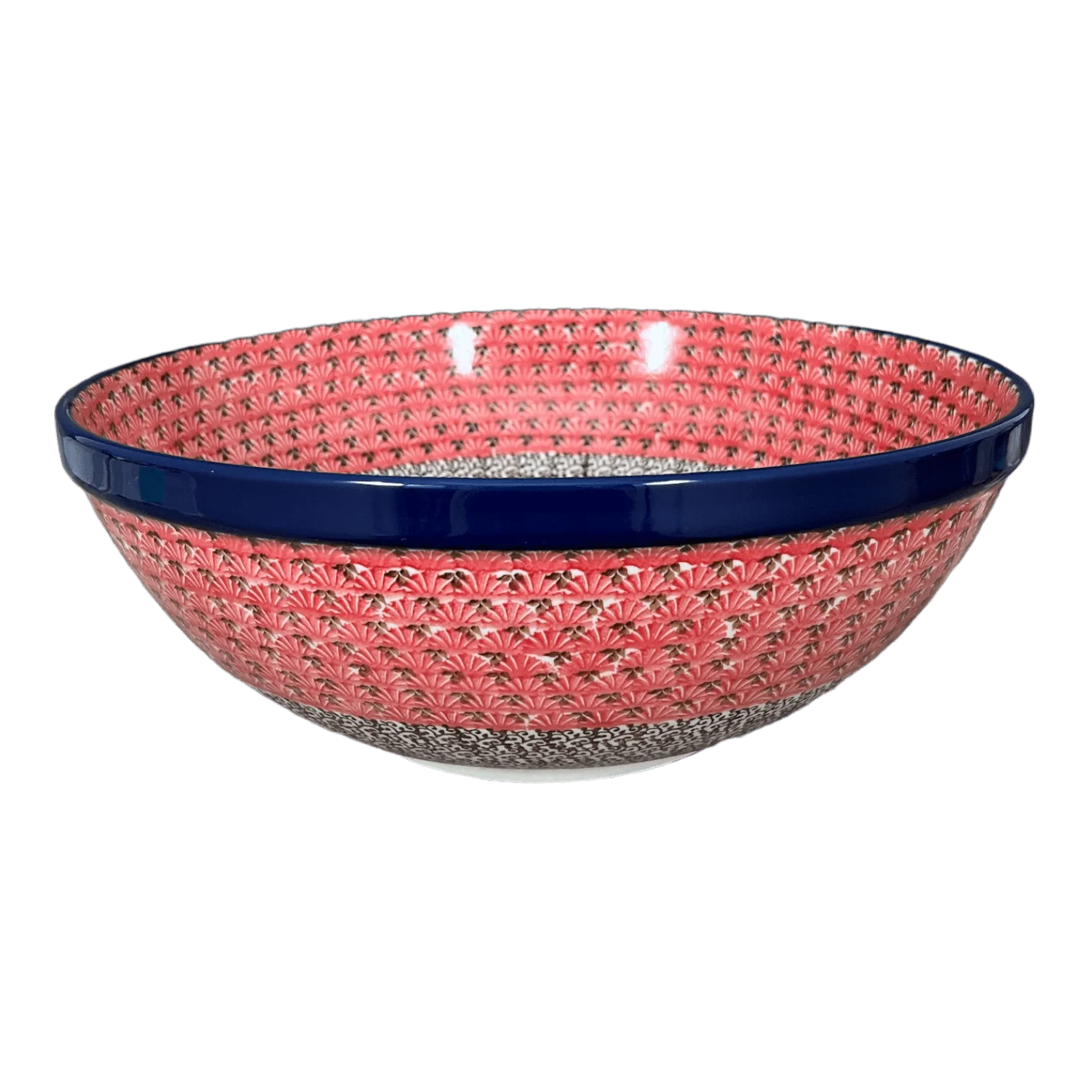 Bowl, Round, 12.75" in "Coral Fans" by Ceramika Artystyczna | A154-2199X