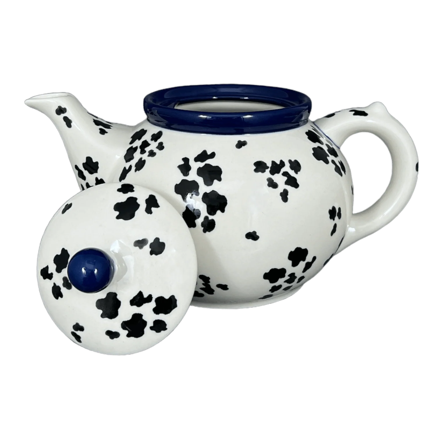 Teapot, 1.2 Liter in "Cowabunga - Blue Rim" by Ceramika Artystyczna | A060-2417X - Image 3