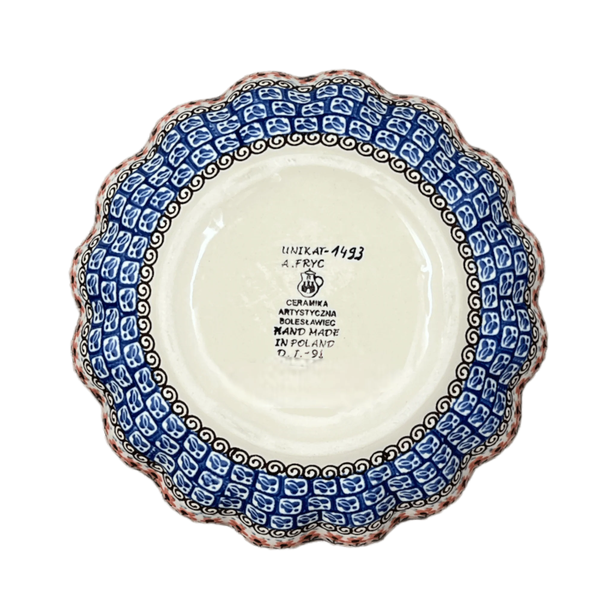 Bowl, Round, Blossom, 7.5" in "Butterfly Parade" by Ceramika Artystyczna | A249-U1493 - Image 3