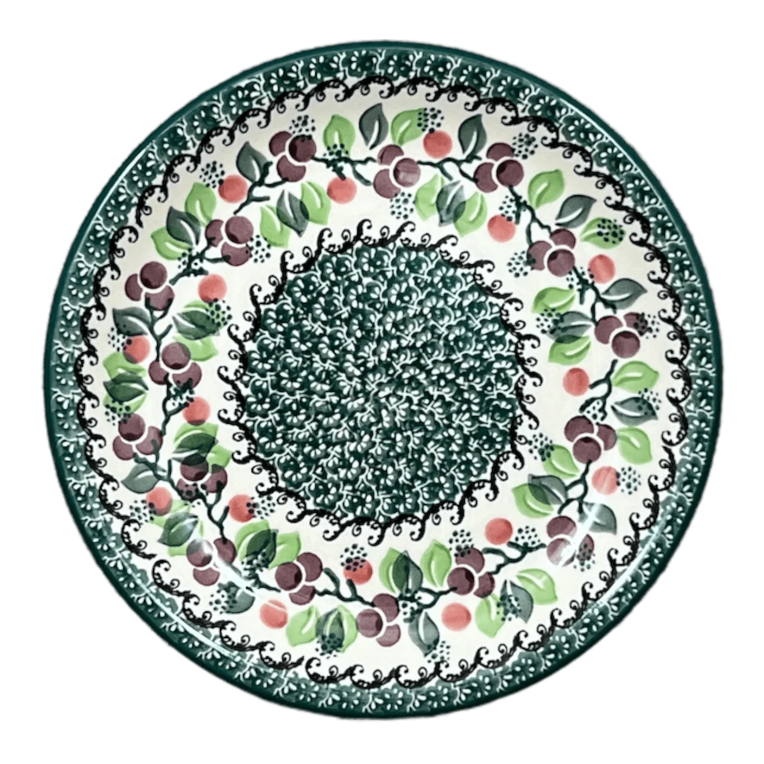 Plate, Round, Salad, 8" in "Sugar Plums" by Ceramika Artystyczna | A337-2838Q