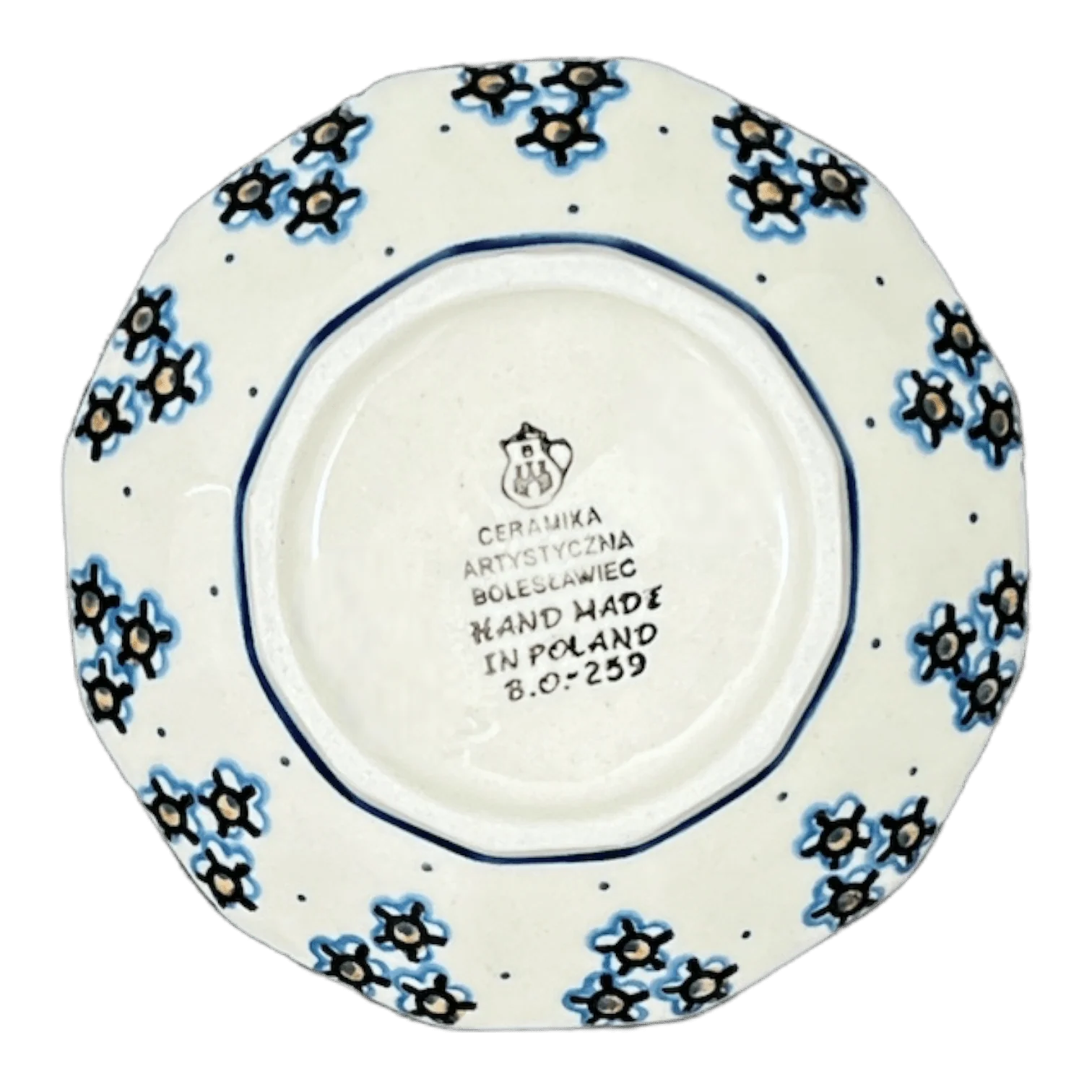 Bowl, Multiangular, 5" in "Strawberry Patch" by Ceramika Artystyczna | A221-721X - Image 6