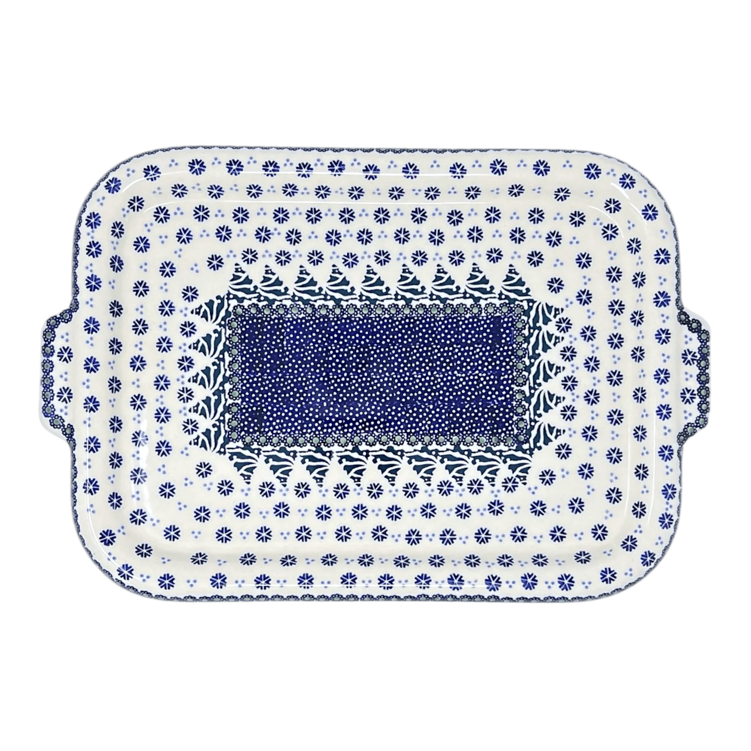 Tray, Cookie Sheet, 11.5" x 16" in "Snowy Pines" by Manufaktura | T139T-U22 - Image 3