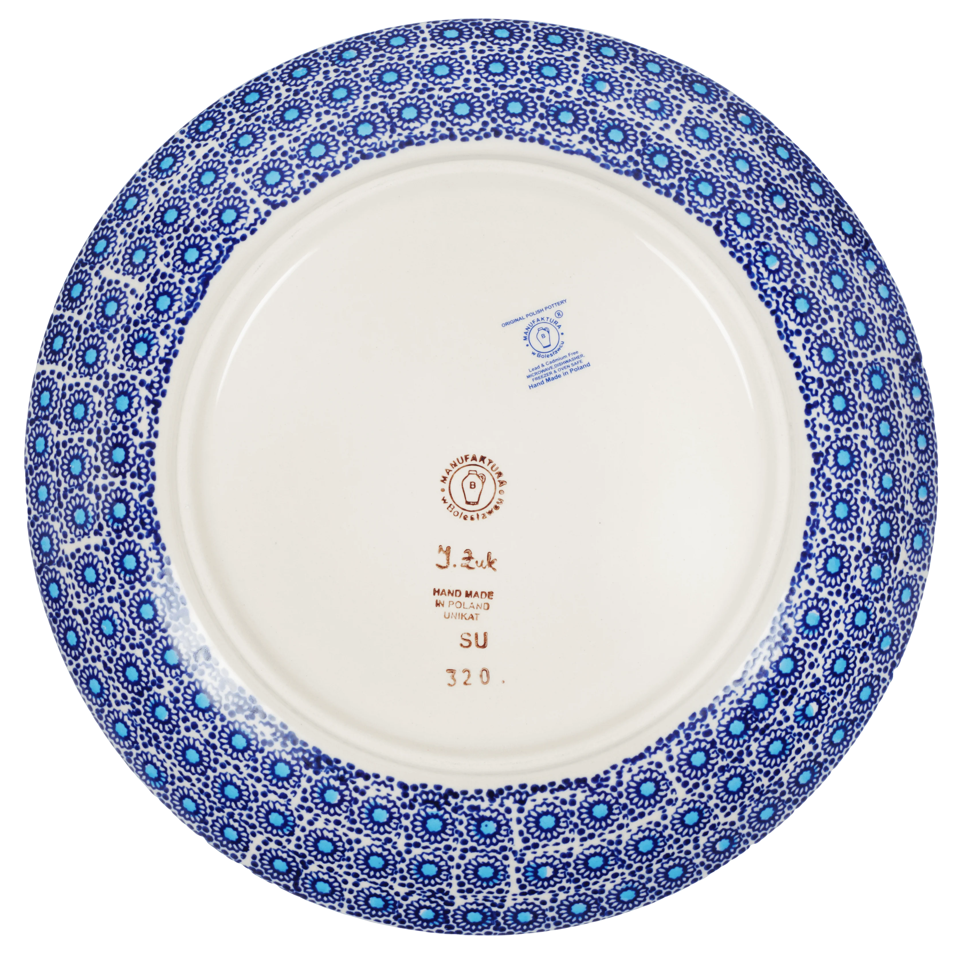 Plate, Round, Dinner, 10" in "Festive Flowers" by Manufaktura | T132S-IZ16 - Image 2