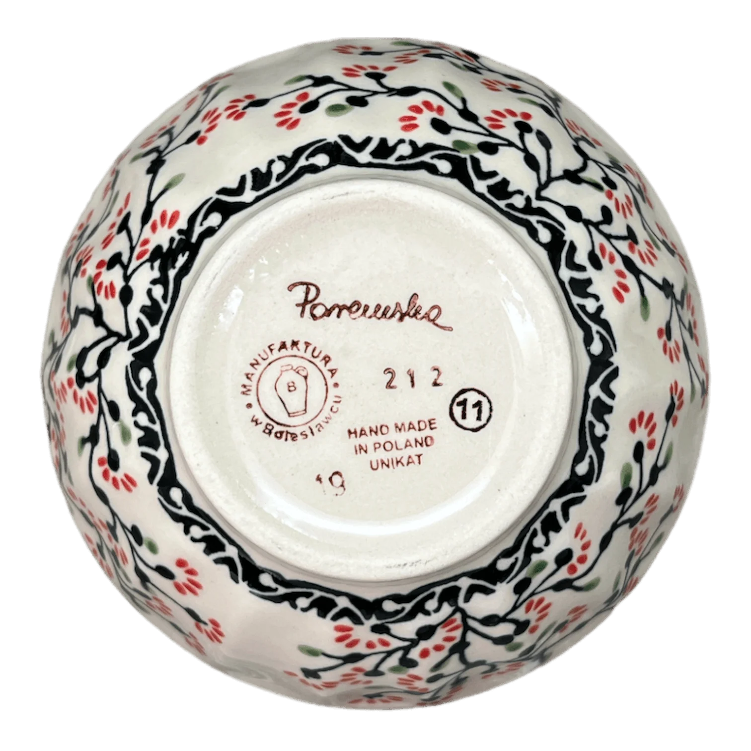 Bowl, Round, Fancy, 5.5" in "Cherry Blossoms" by Manufaktura | C018S-DPGJ - Image 4