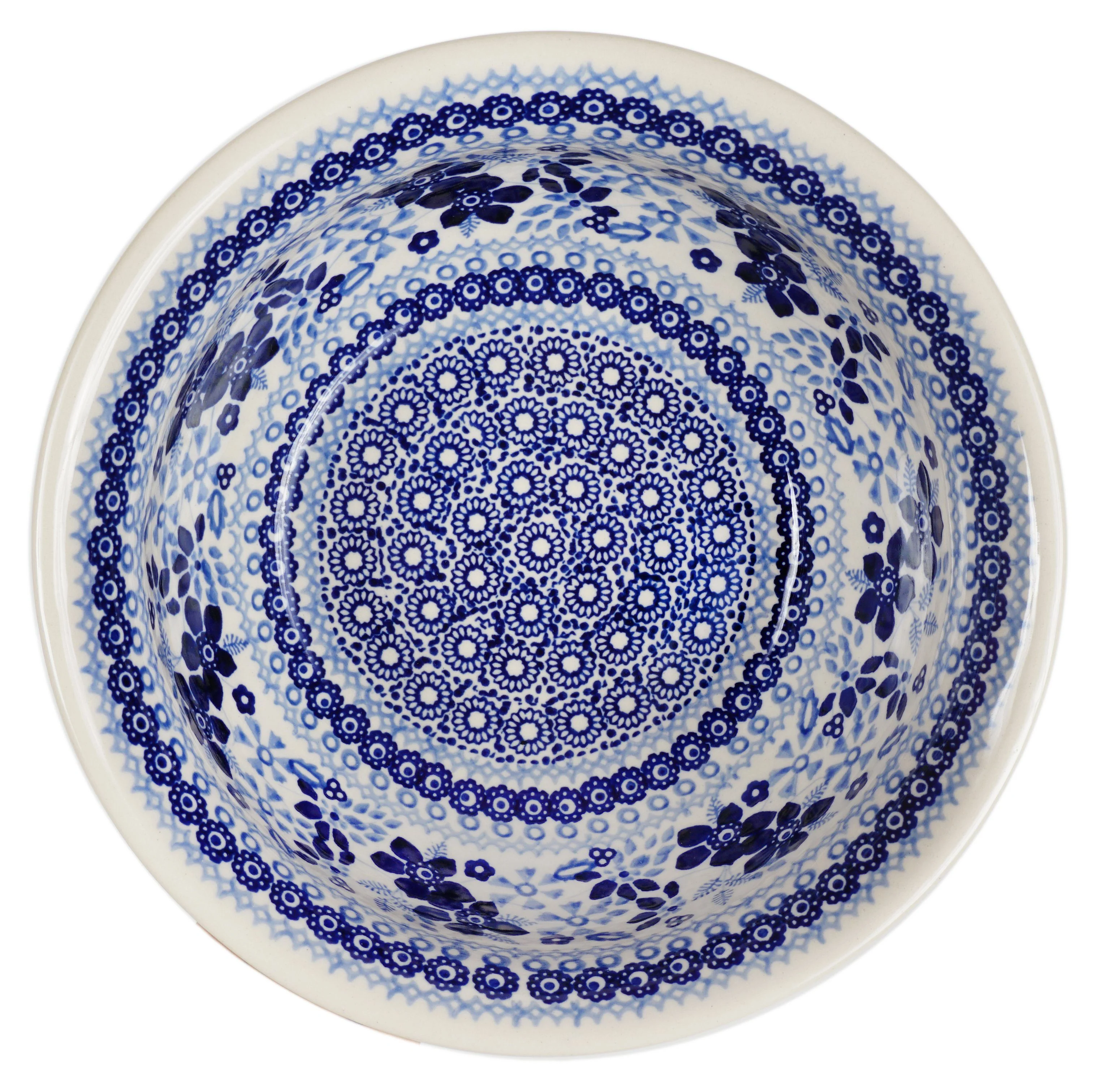 Bowl, Round, 7.75" in "Duet in Blue" by Manufaktura | M085S-SB01 - Image 3