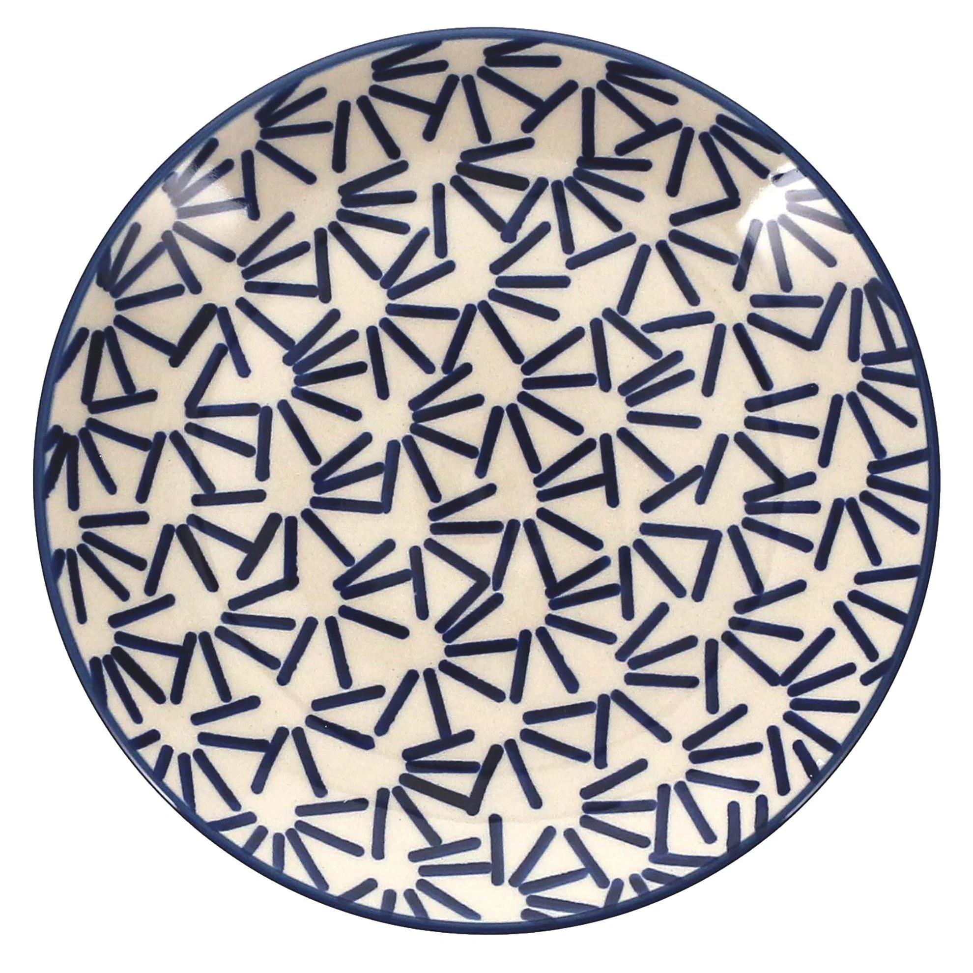 Plate, Round, Salad, 8.5" in "Cobalt Gears" by Manufaktura | T134U-AS68