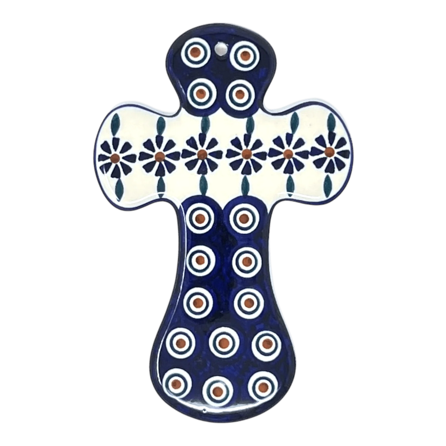 Cross, 7" in "Floral Peacock" by Manufaktura | K062T-54KK