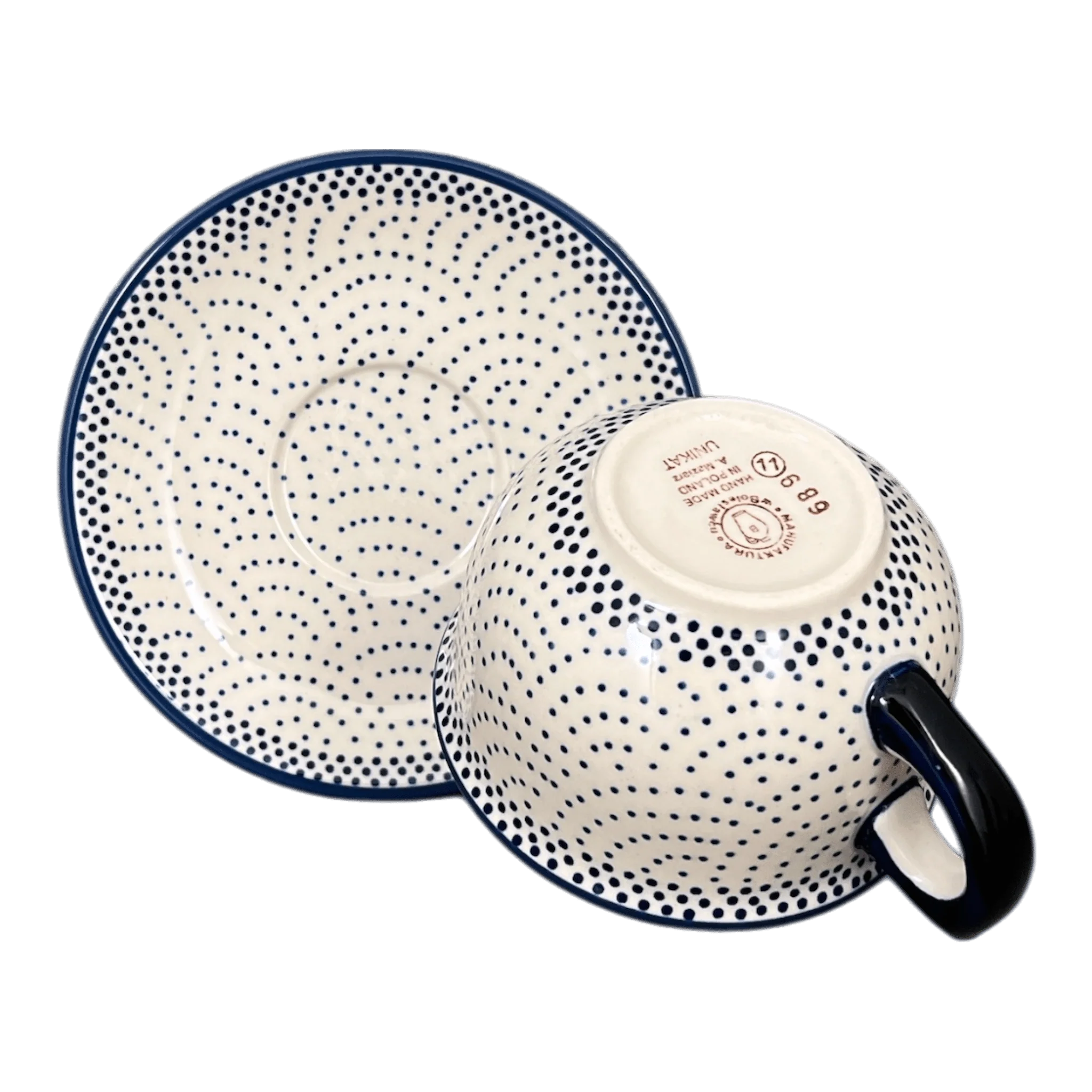 Cup & Saucer, 10 oz Canadian in "Misty Blue" by Manufaktura | F036U-61A - Image 2