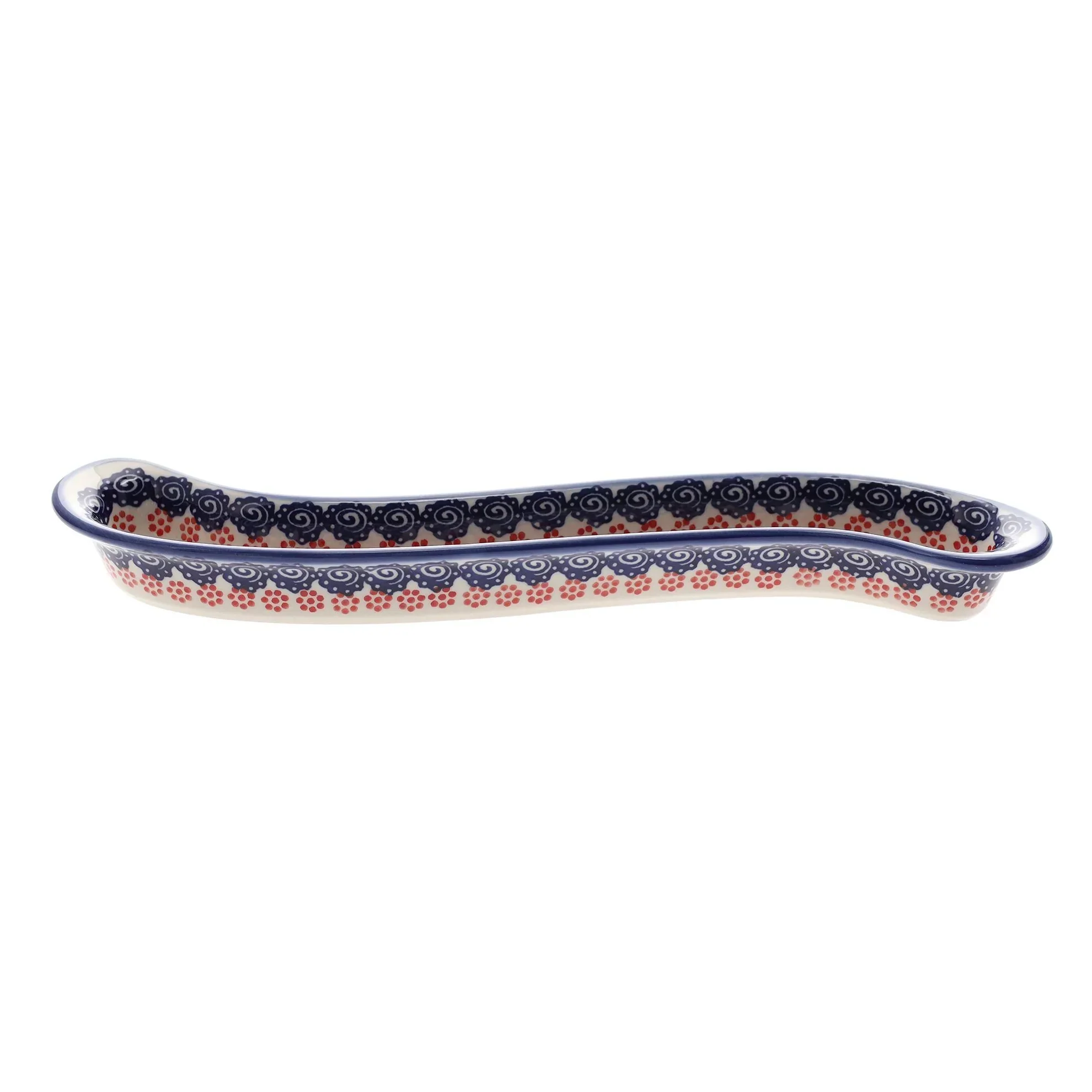 Olive Boat, Curved, 13" x 1.75" in "Zany Zinnia" by Andy | NDA132-35