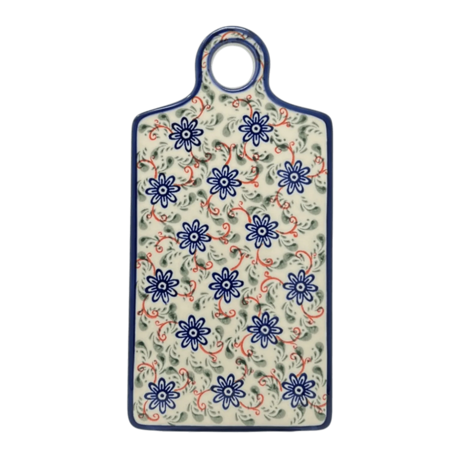 Cutting Board, Rectangular, 11.5" x 5.75" in "Swirling Flowers" by Zaklady | Y1064-A1197A
